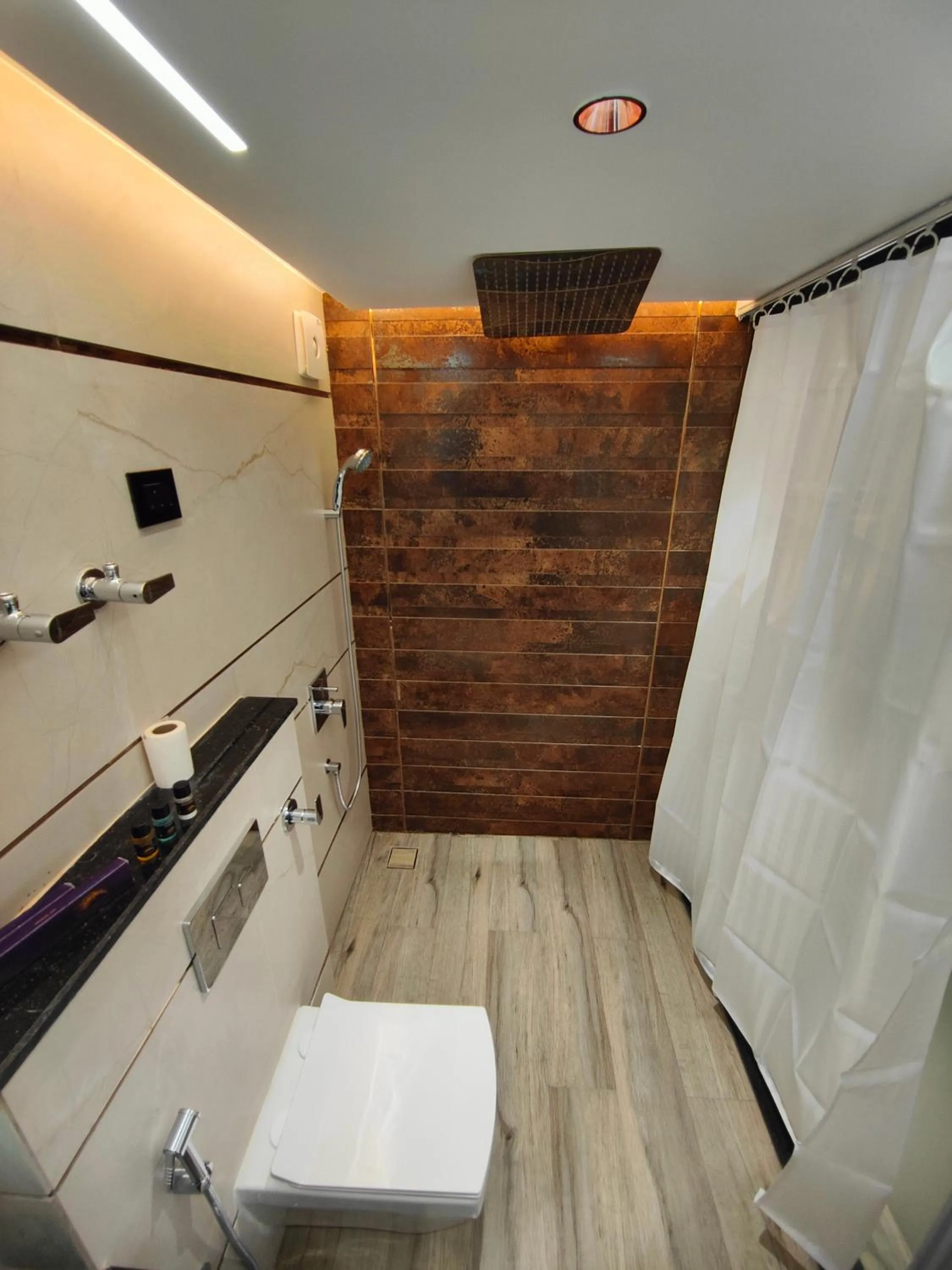 Shower in The Vacation Villa Agra A Boutique Hotel Near Taj Mahal