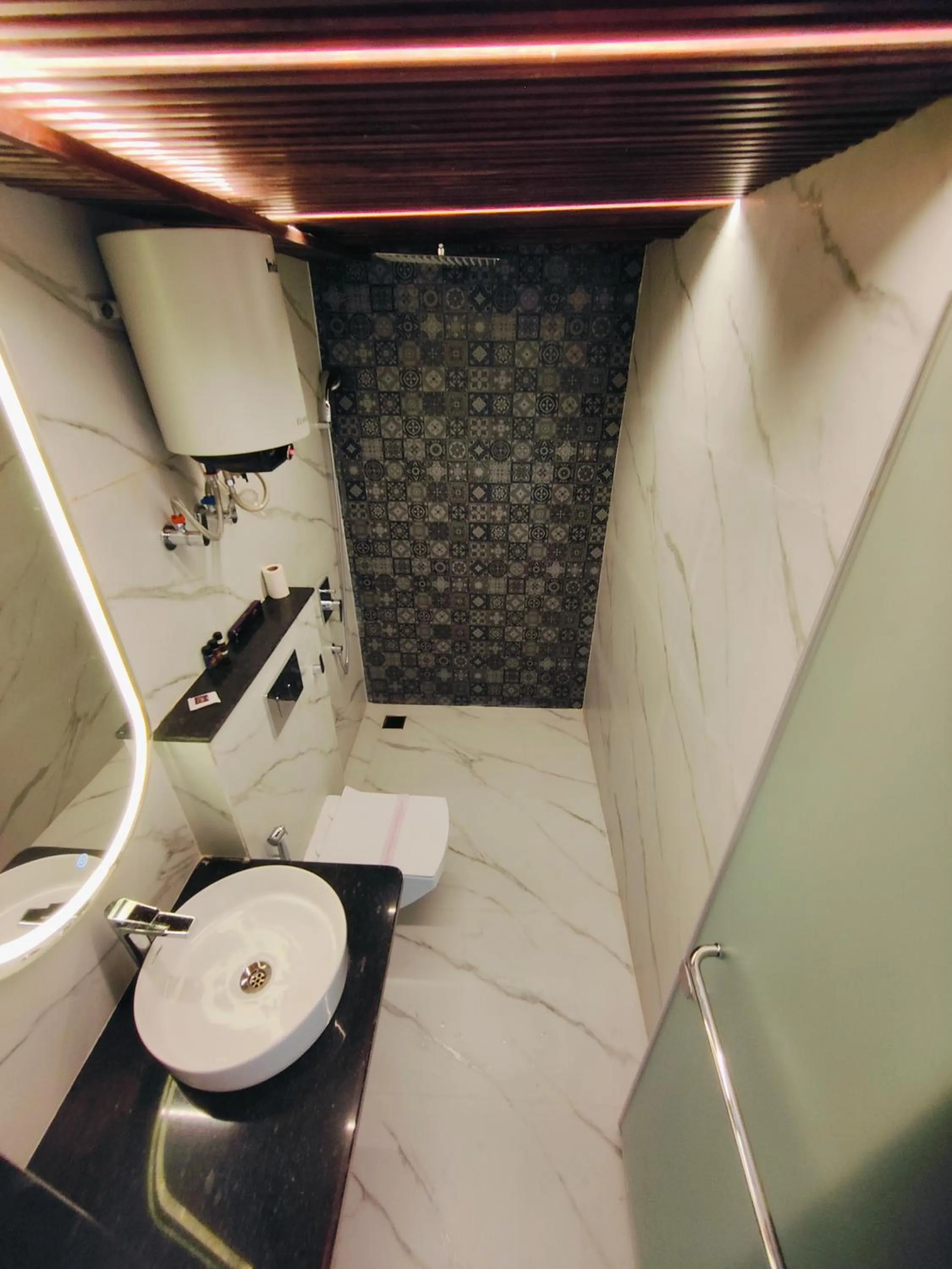 Bathroom in The Vacation Villa Agra A Boutique Hotel Near Taj Mahal