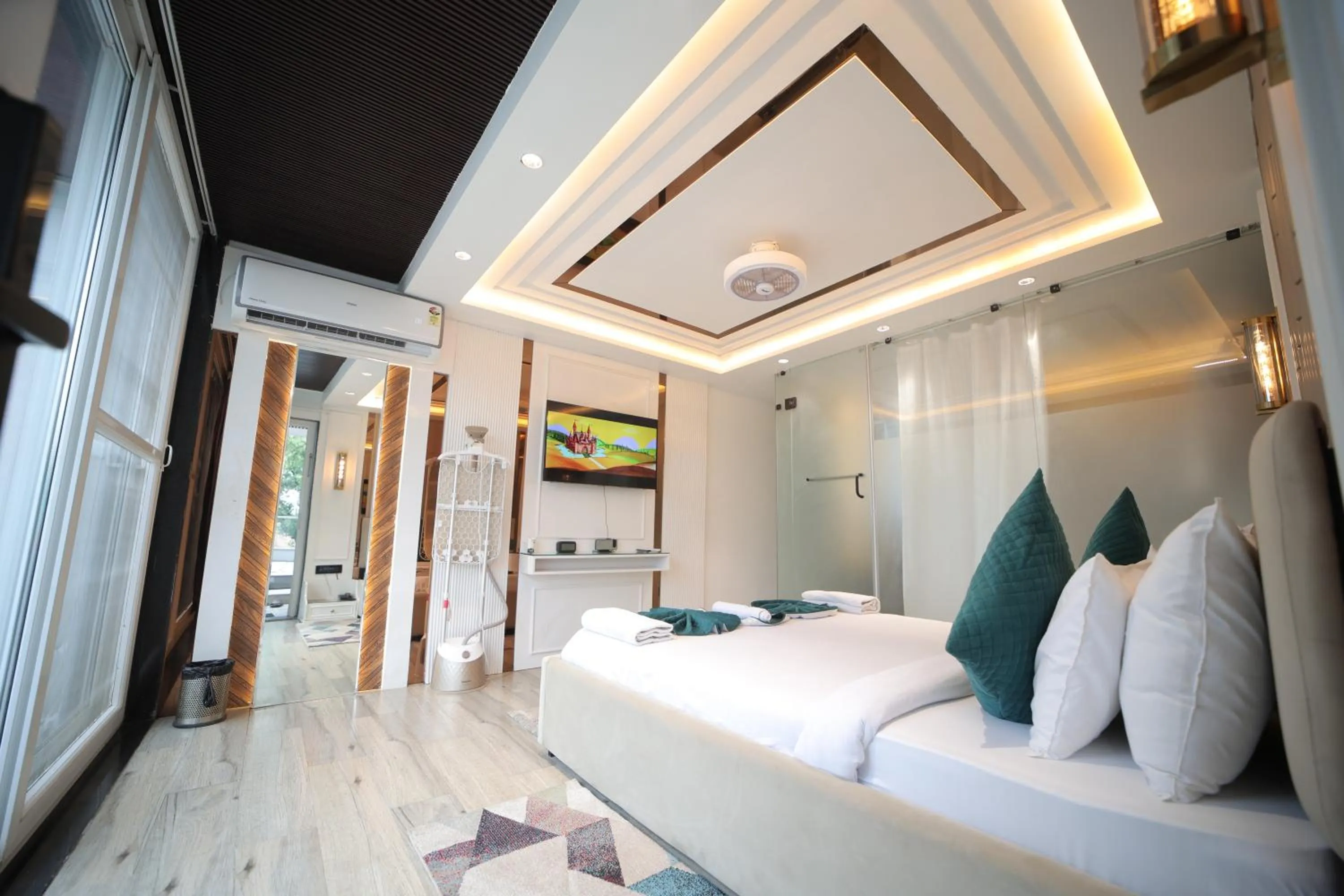 Bedroom, Bed in The Vacation Villa Agra A Boutique Hotel Near Taj Mahal