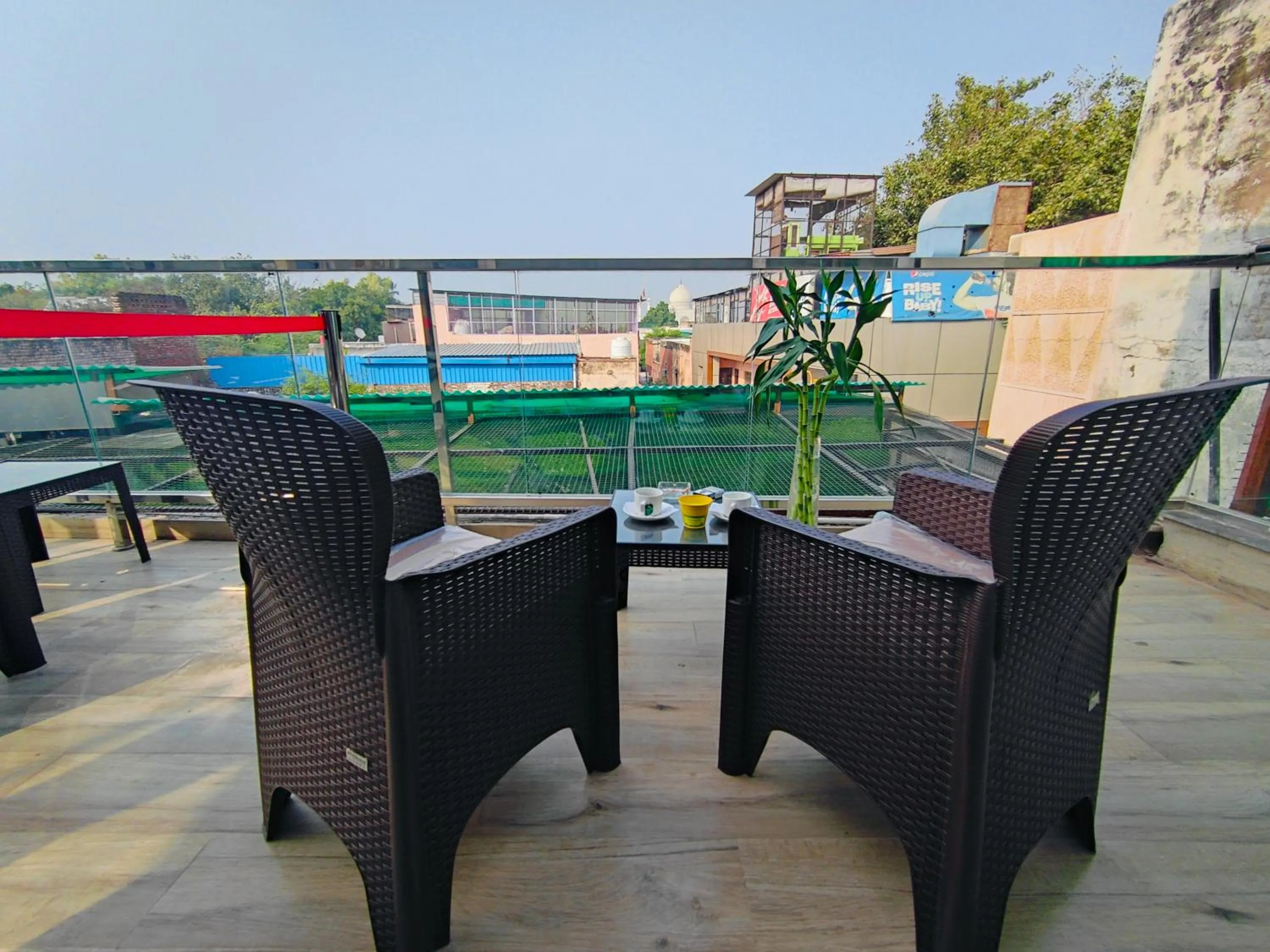 Seating area in The Vacation Villa Agra A Boutique Hotel Near Taj Mahal