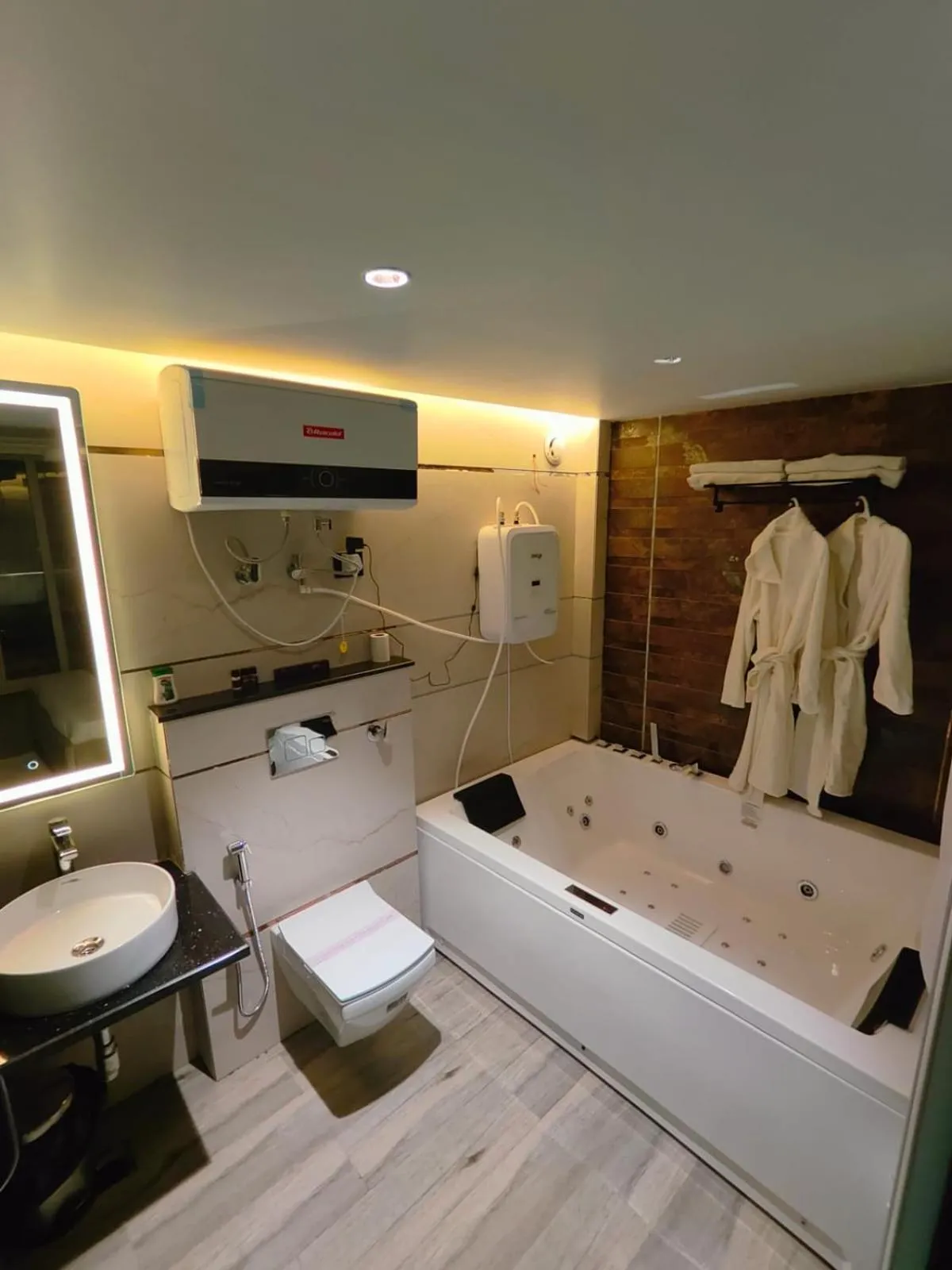 Toilet in The Vacation Villa Agra A Boutique Hotel Near Taj Mahal