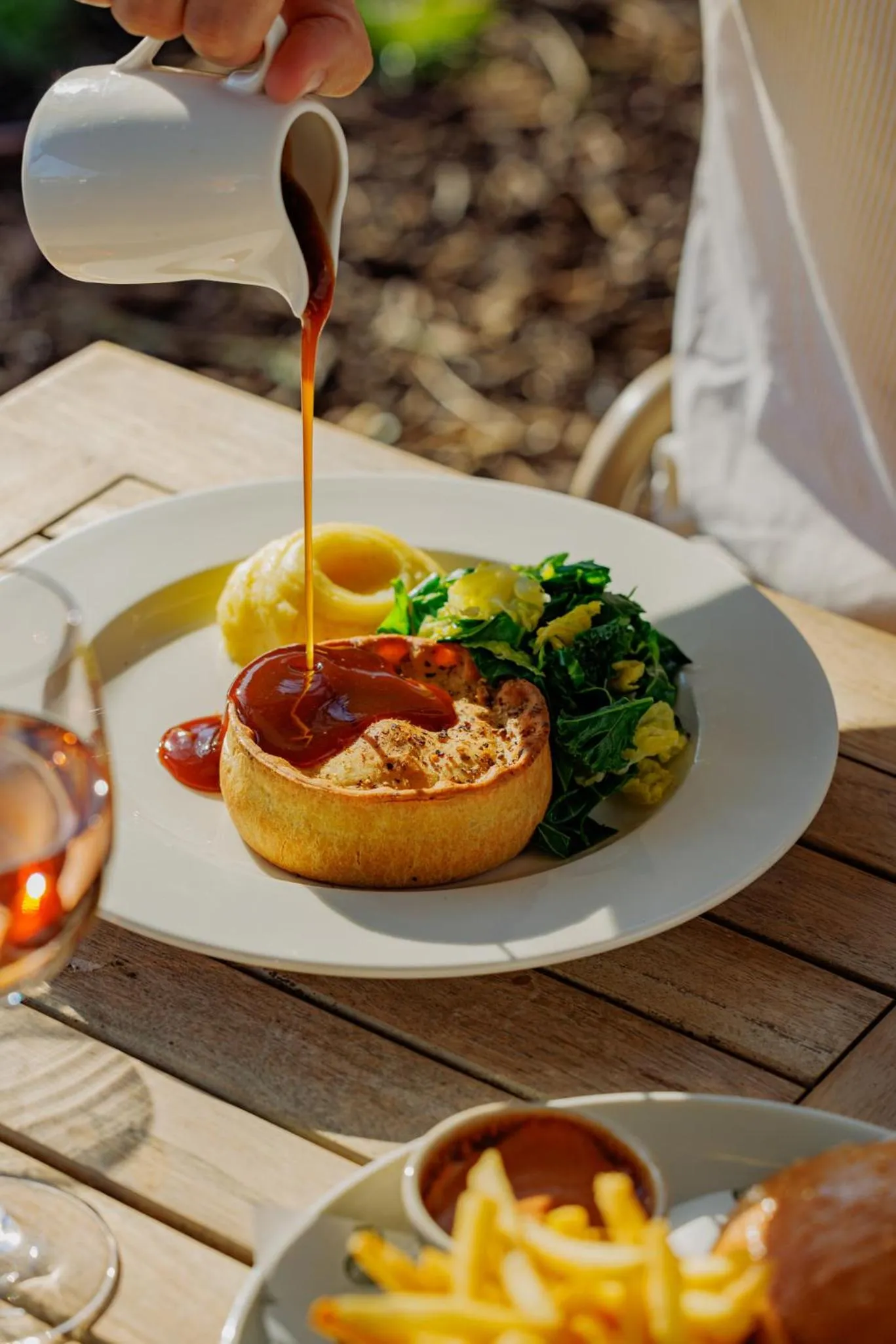 Food close-up in Embankment Hotel