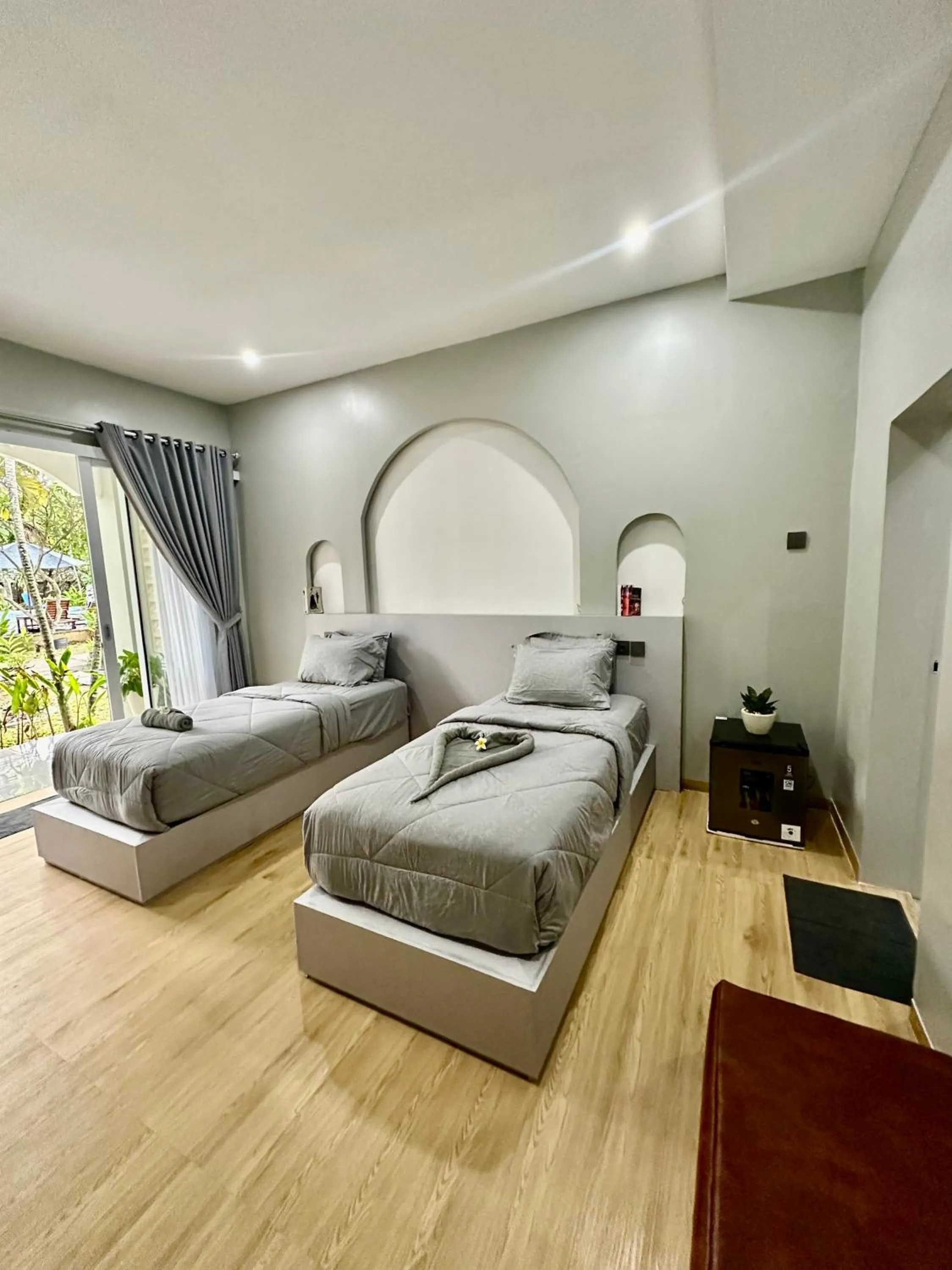 Bed in New Mekar Jaya Hotel