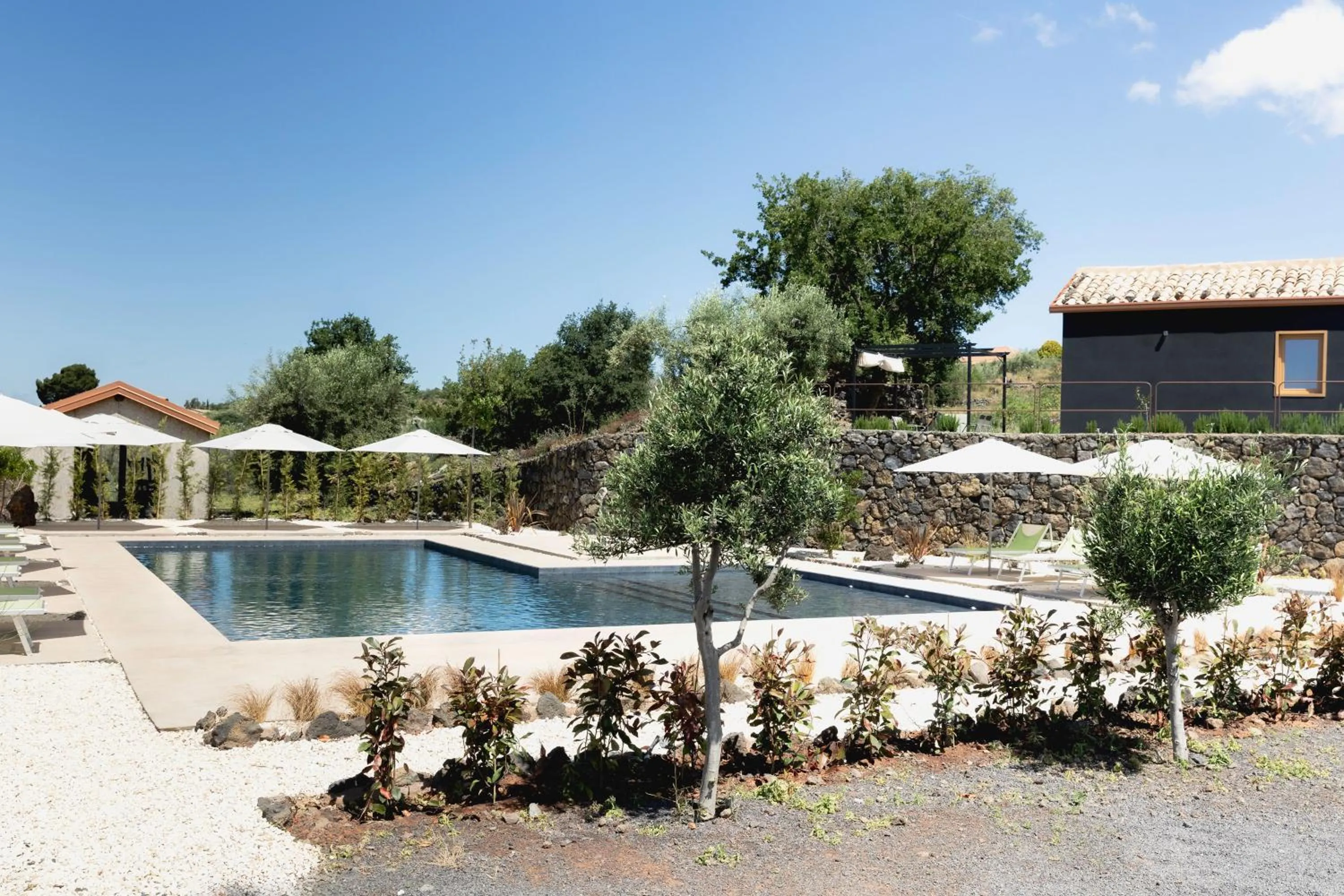 Swimming pool in PODERE DELL'ETNA SEGRETA - Essential Nature Hotel & Glamping