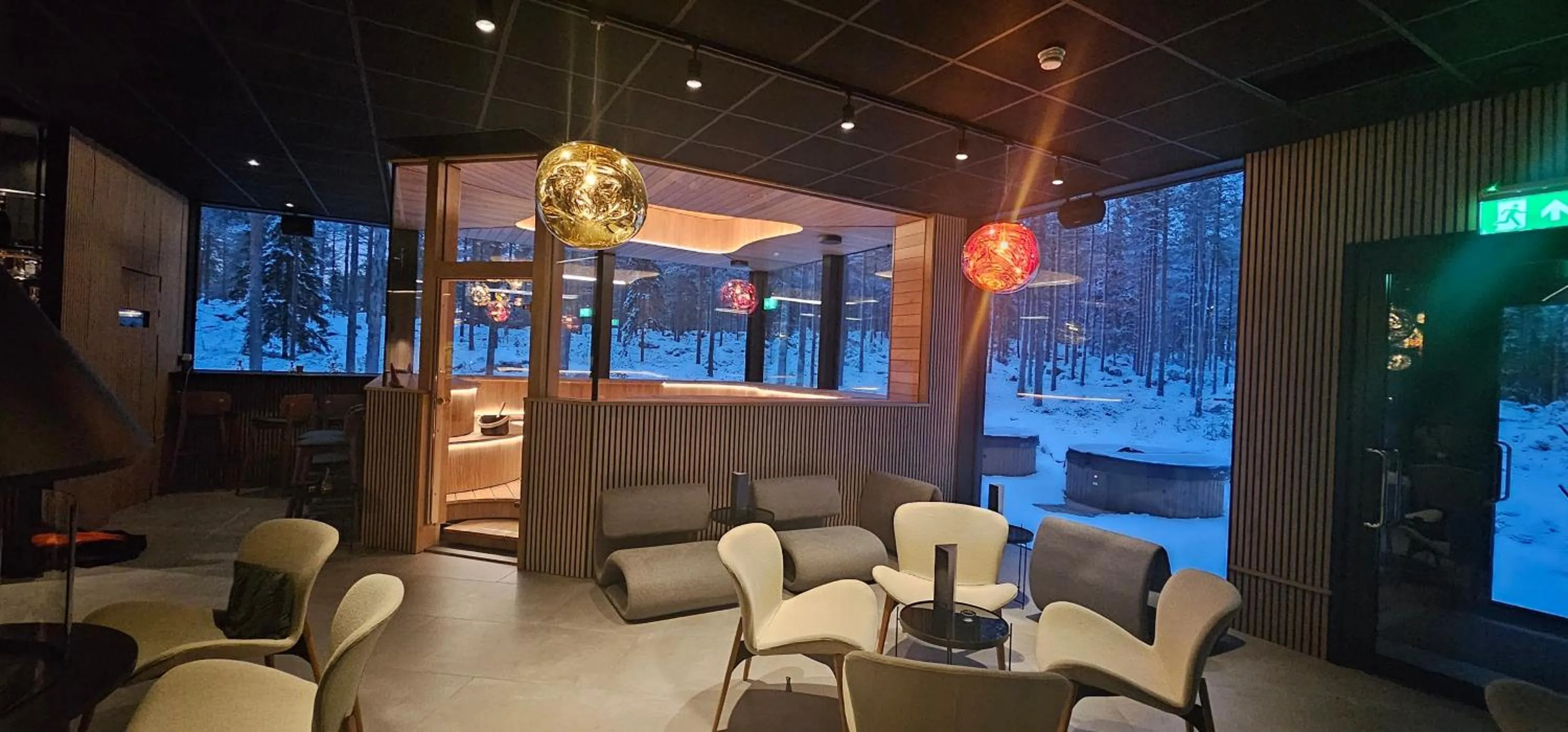 Sauna in Adults Only Invisible Forest Lodge & SPA