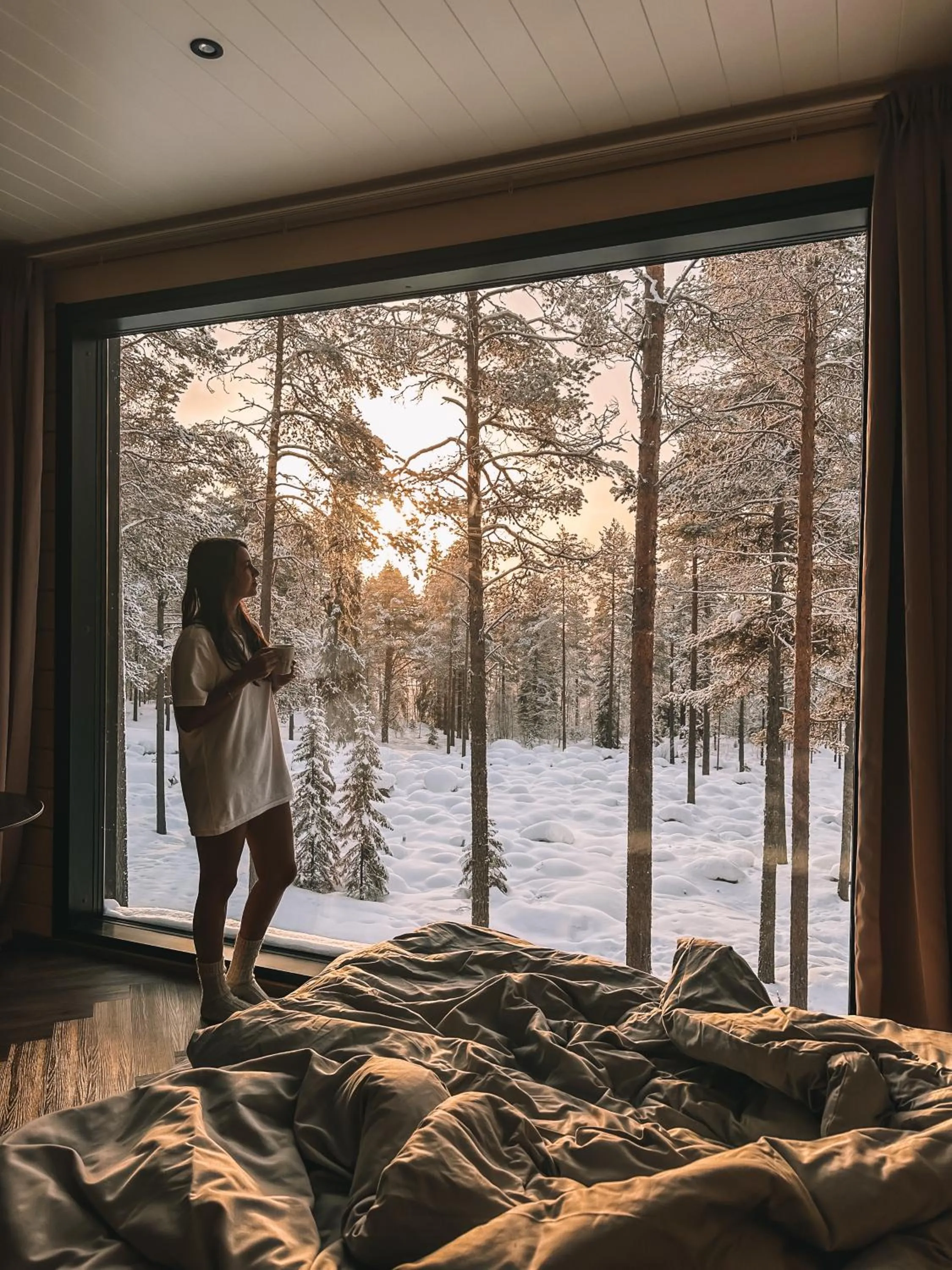 Bed in Adults Only Invisible Forest Lodge & SPA