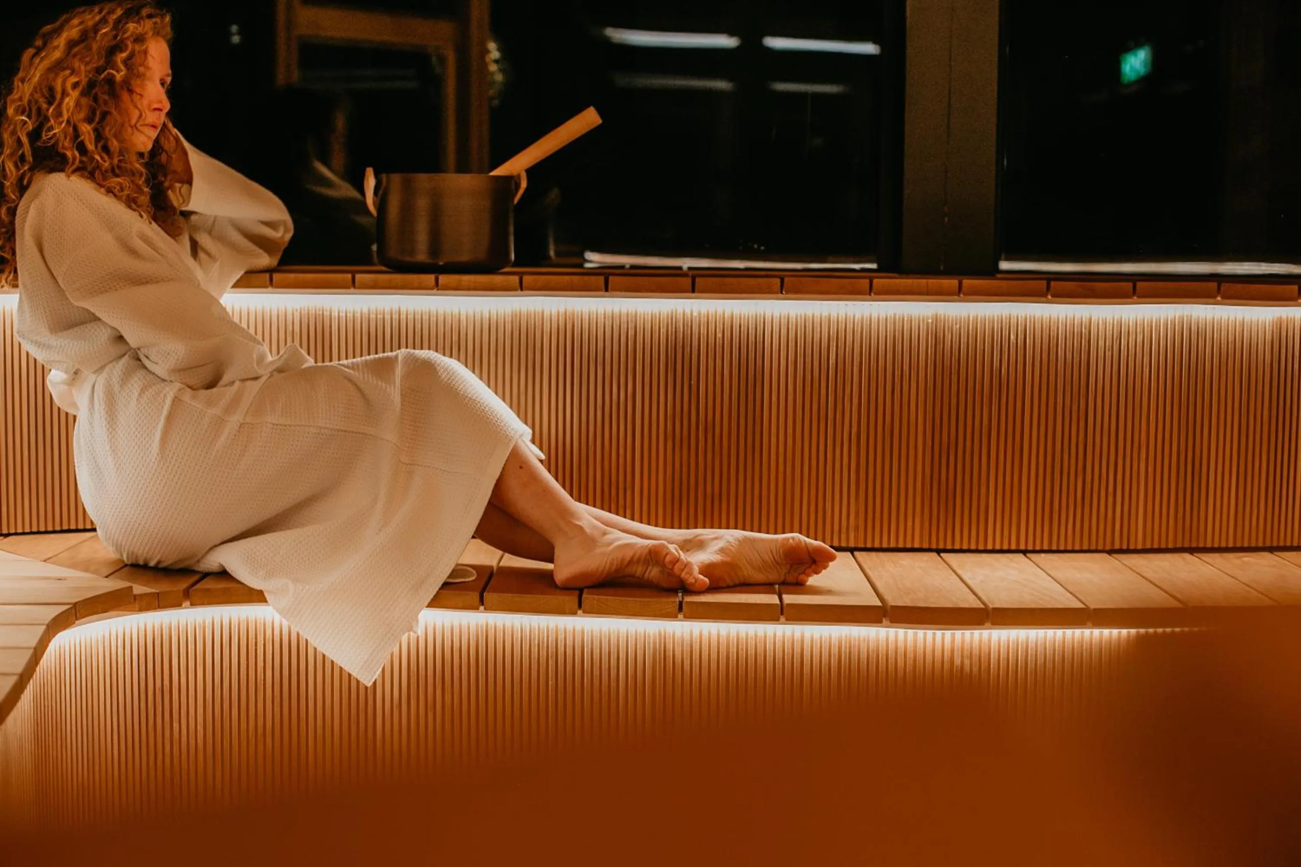 Sauna in Adults Only Invisible Forest Lodge & SPA