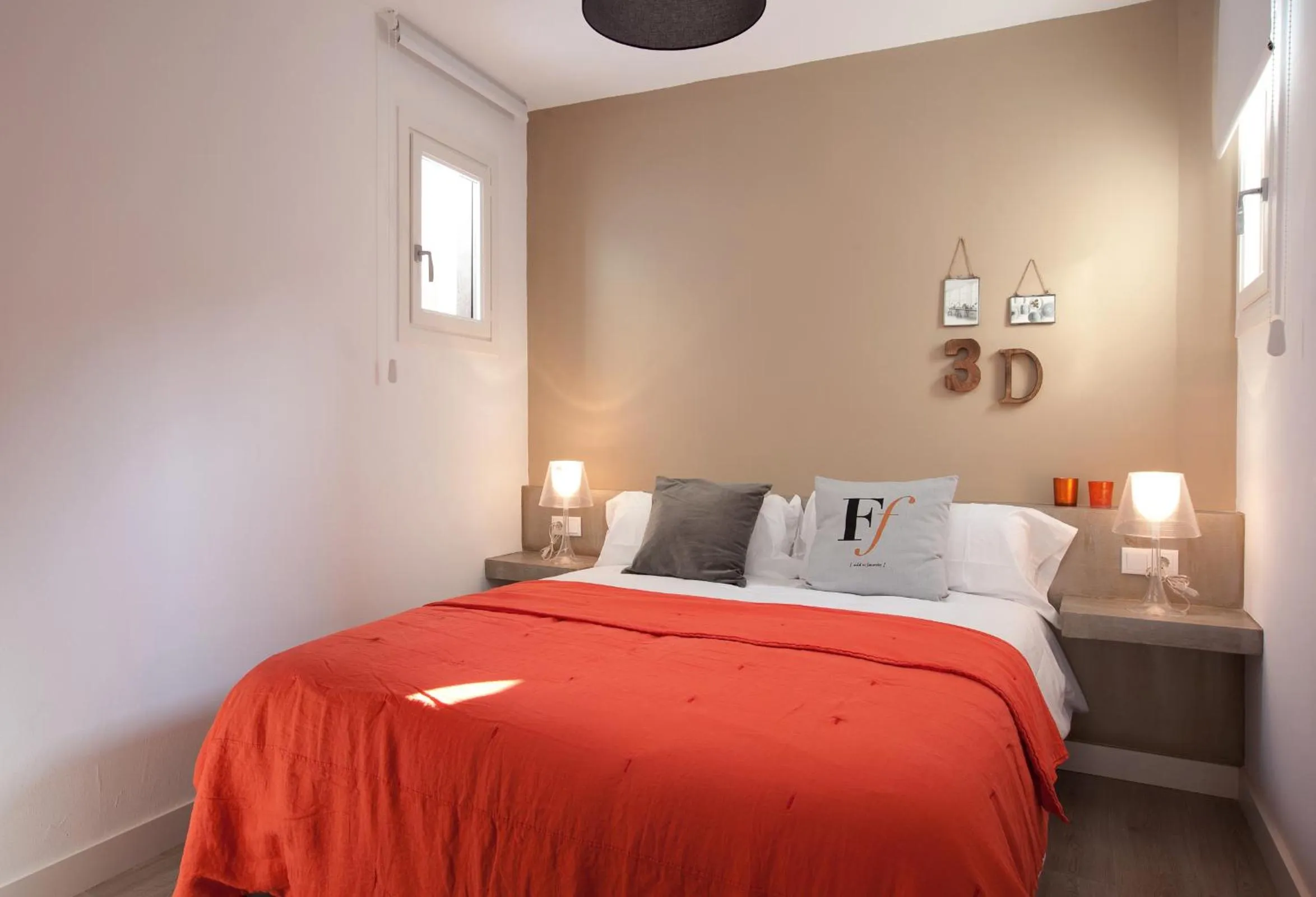 Bedroom, Bed in Click&Flat Seneca Suites