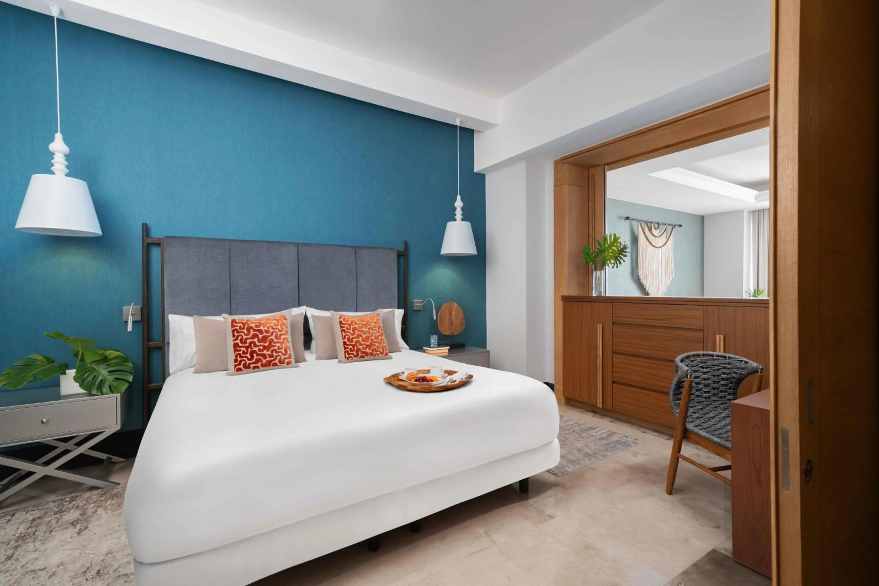 Bedroom, Bed in BON Hotel at VidantaWorld Nuevo Vallarta