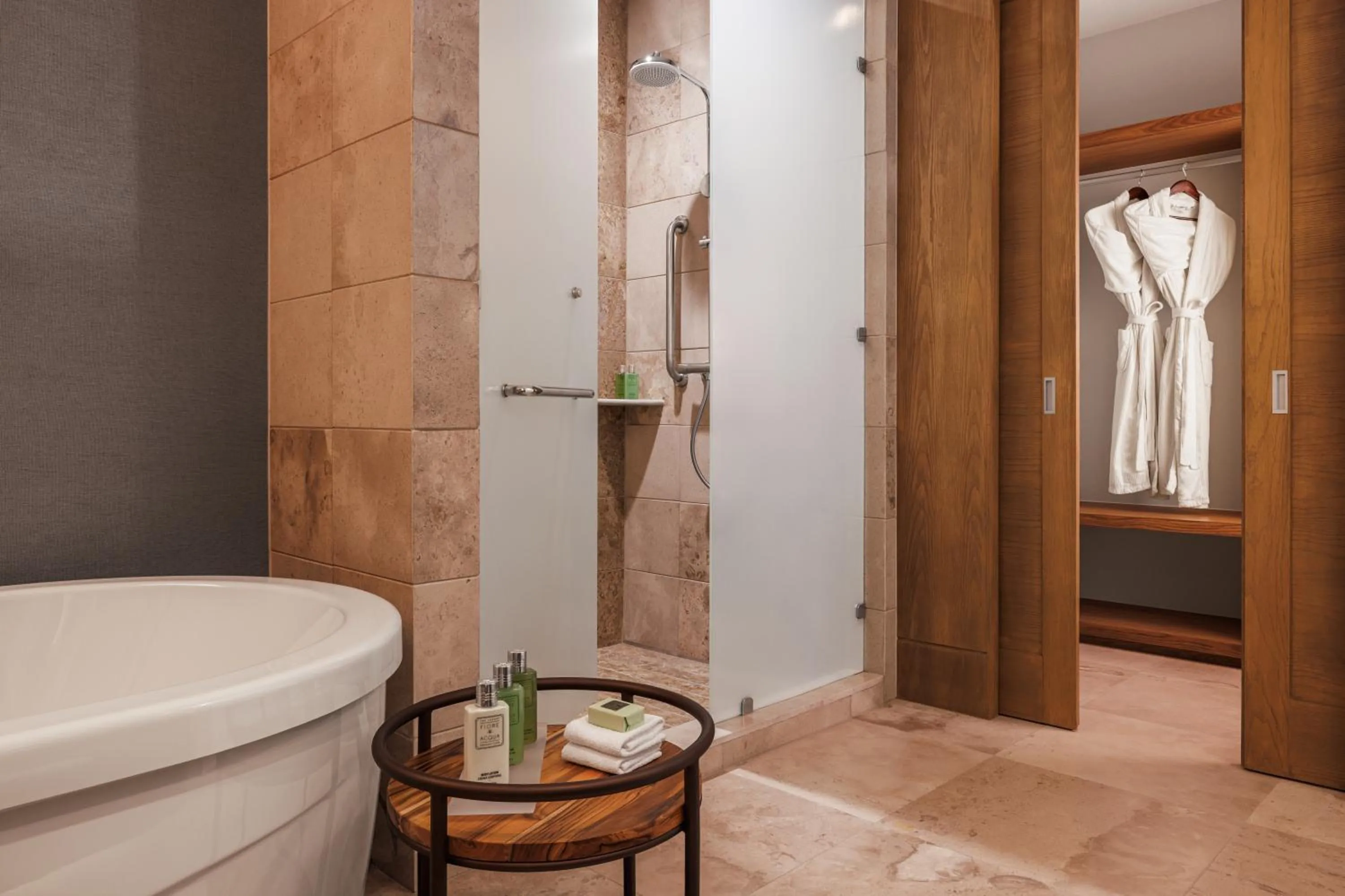 Shower in BON Hotel at VidantaWorld Nuevo Vallarta