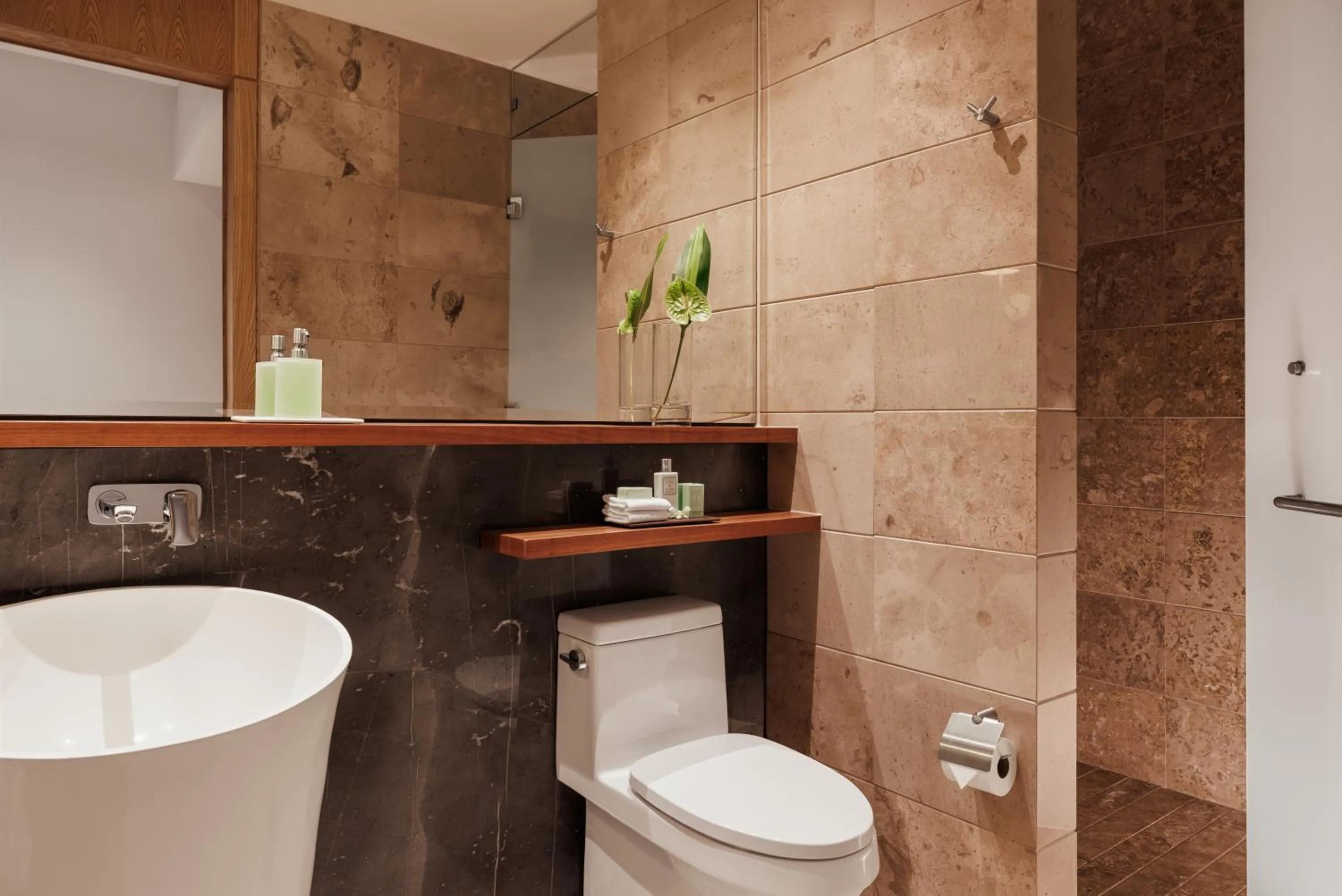 Shower in BON Hotel at VidantaWorld Nuevo Vallarta