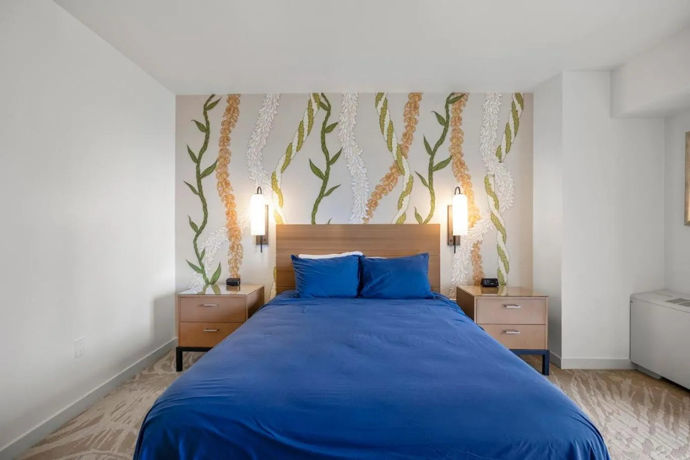 Bed in Ala Moana Hotel _ Ocean view with balcony