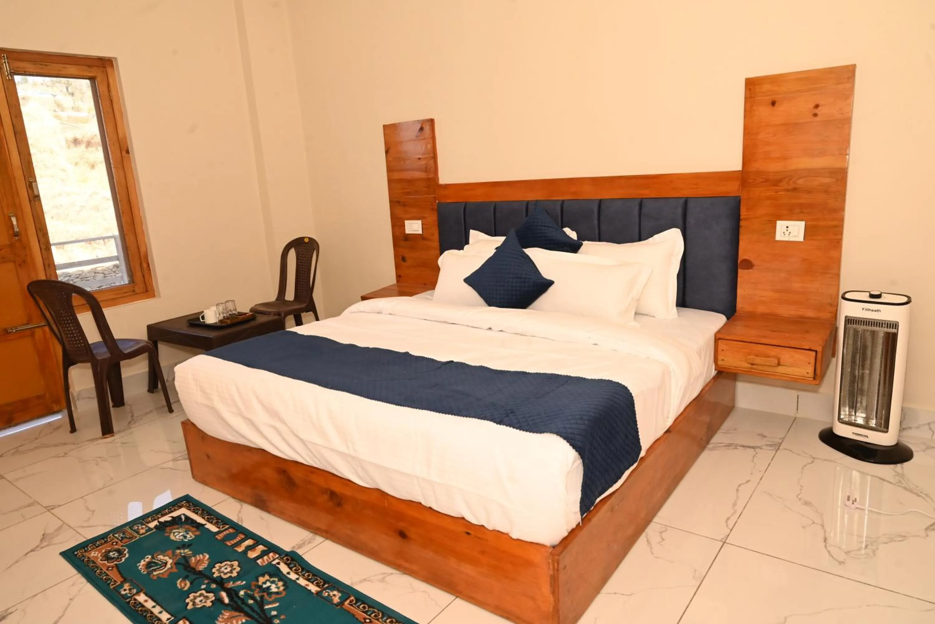Bed in Himalayan Hill Top Resort