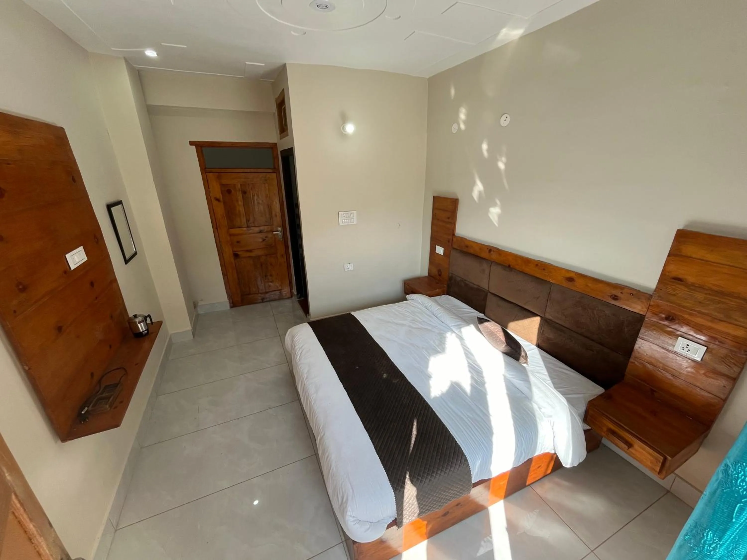 Bed in Himalayan Hill Top Resort