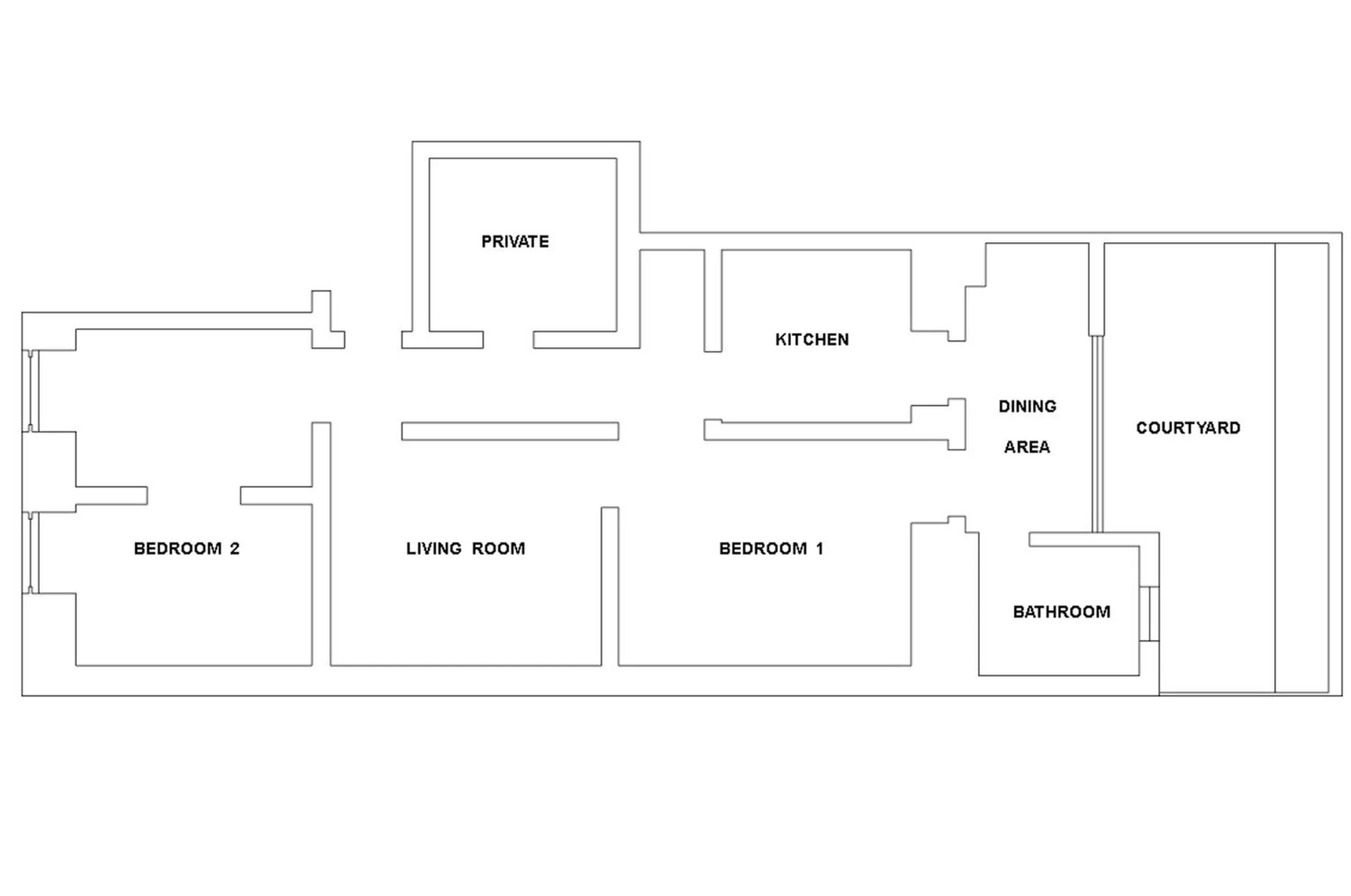 Floor plan in Art Gallery Apartment