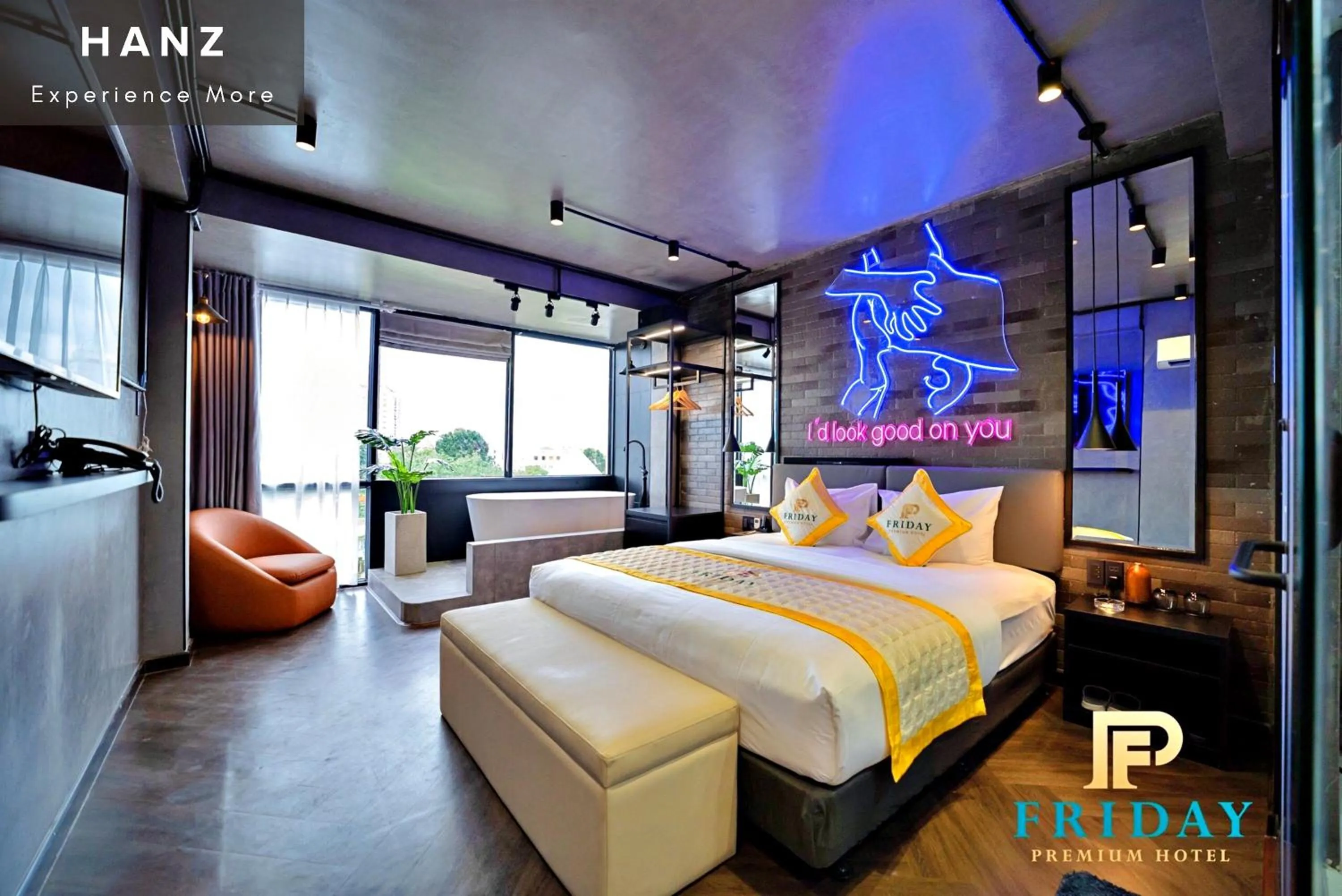 Bed in HANZ Bao Long Hotel RiverView