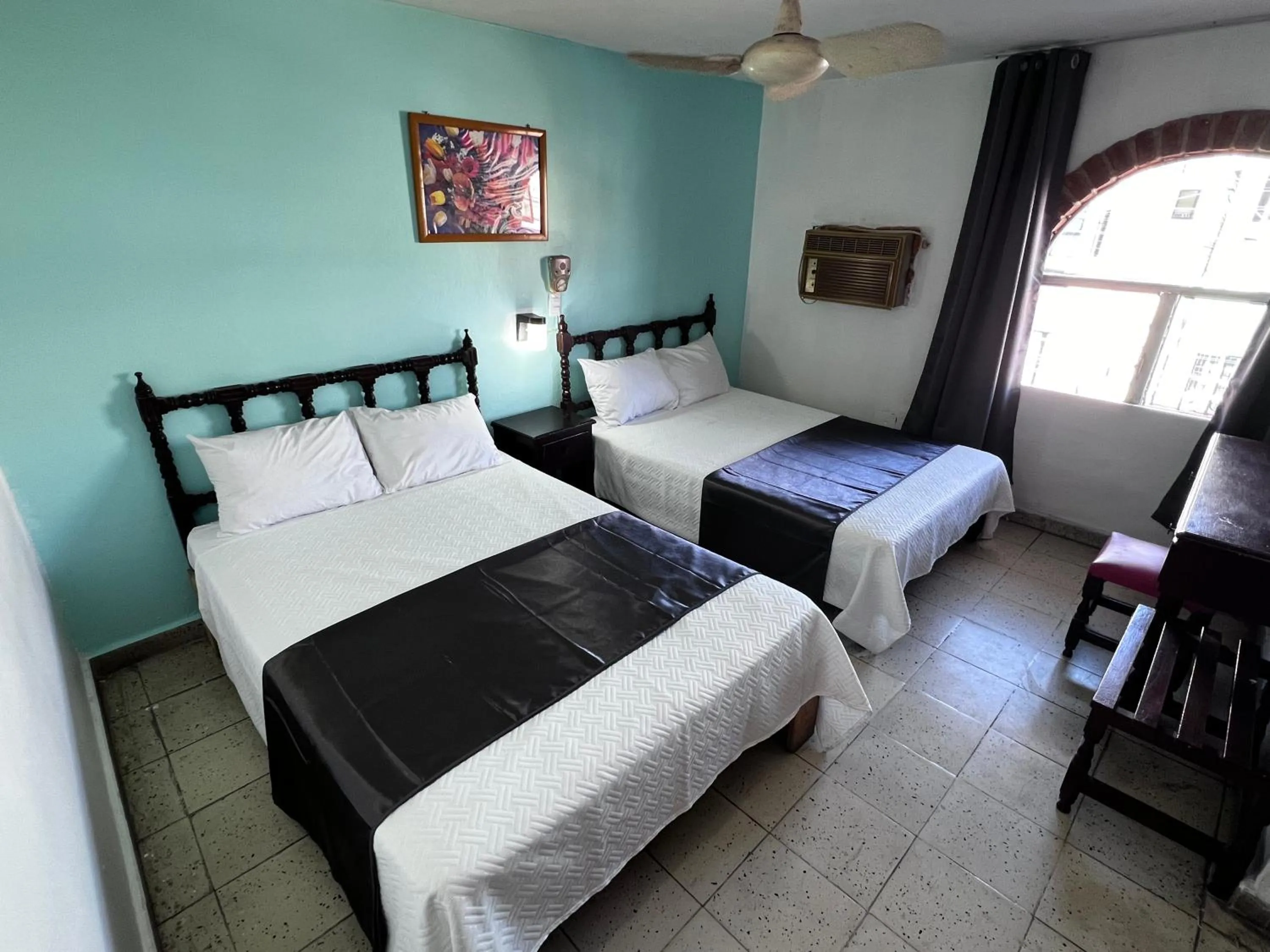 Bed in Hotel Santa Barbara