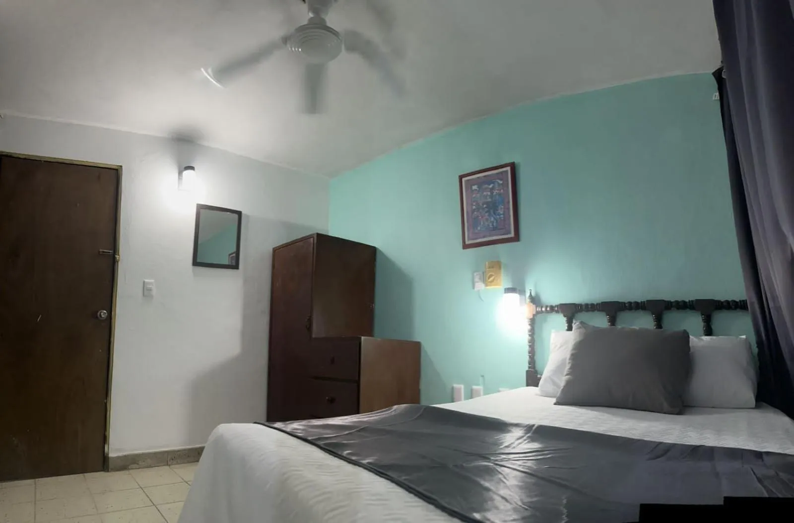 Bed in Hotel Santa Barbara