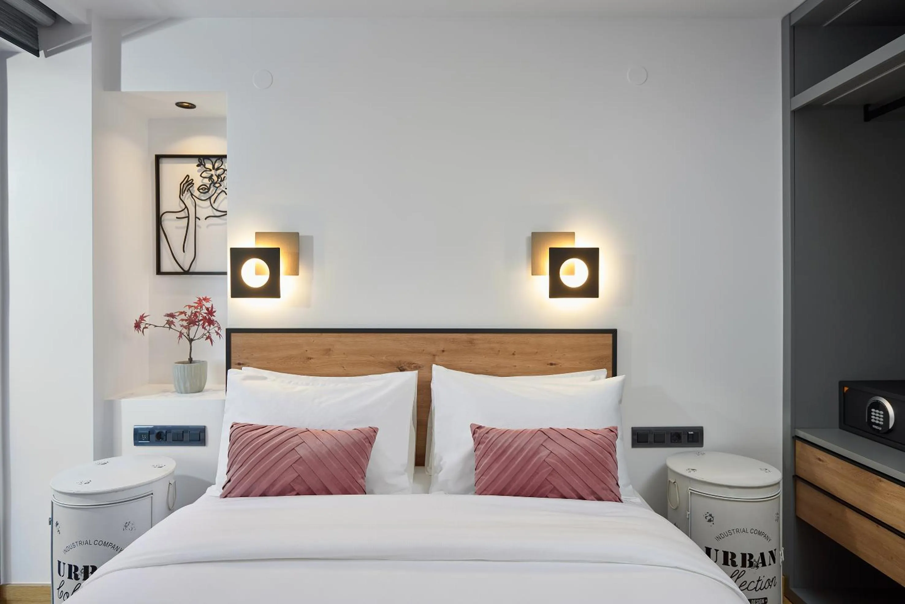 Bed in SIGMA Suites Hotel