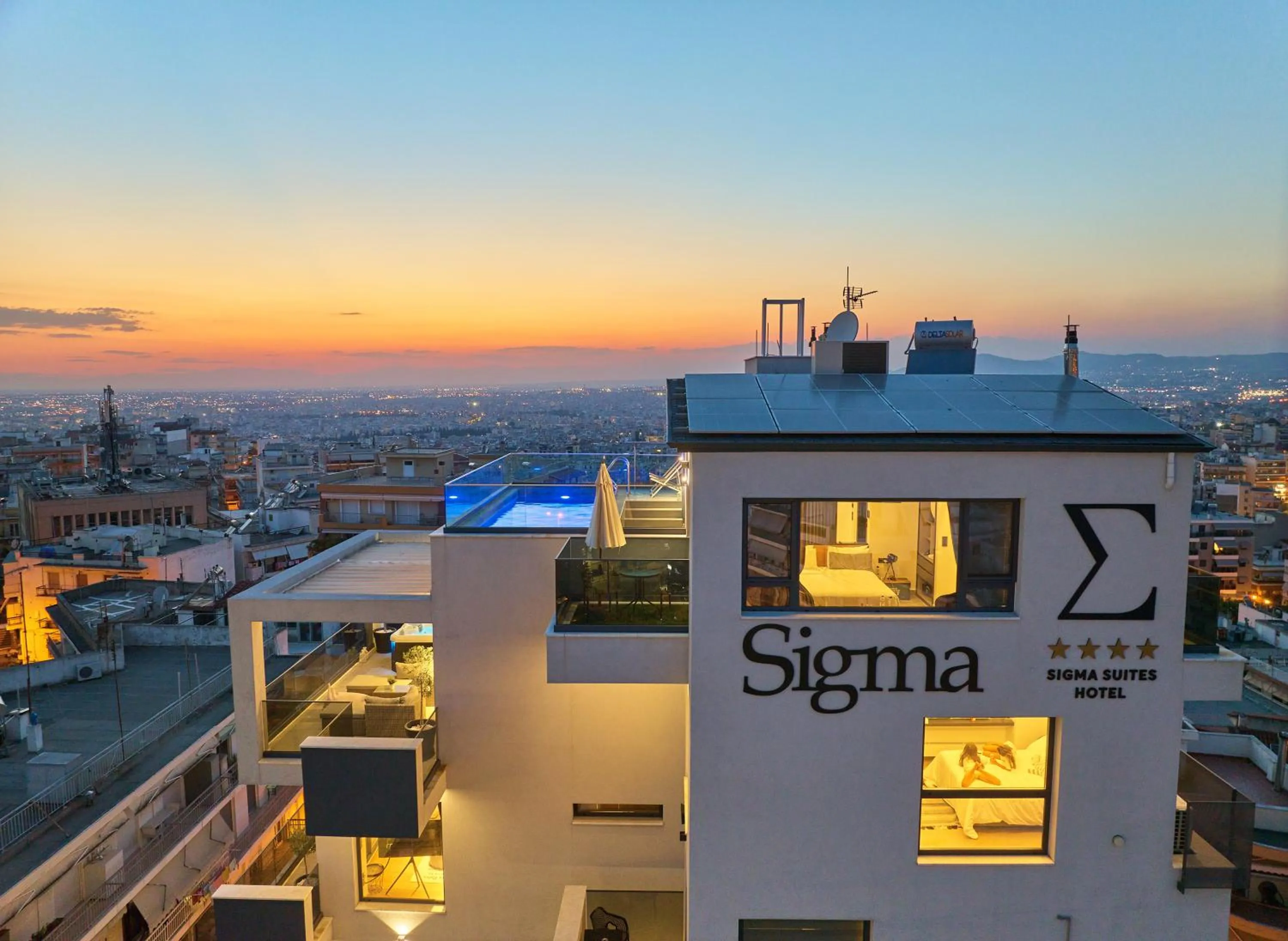 Property building in SIGMA Suites Hotel