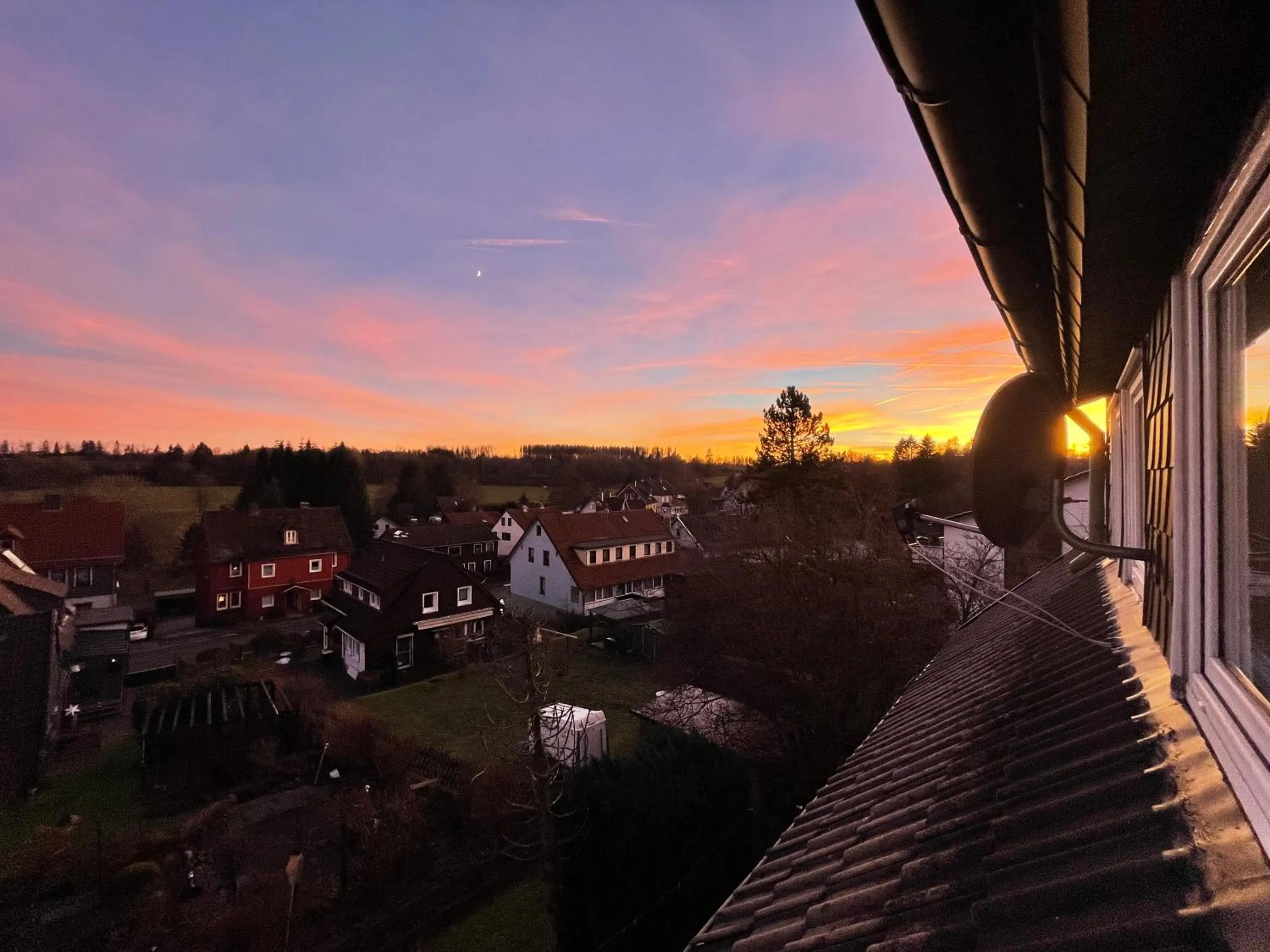 Sunset in Ferienwohnung Jule Braunlage
