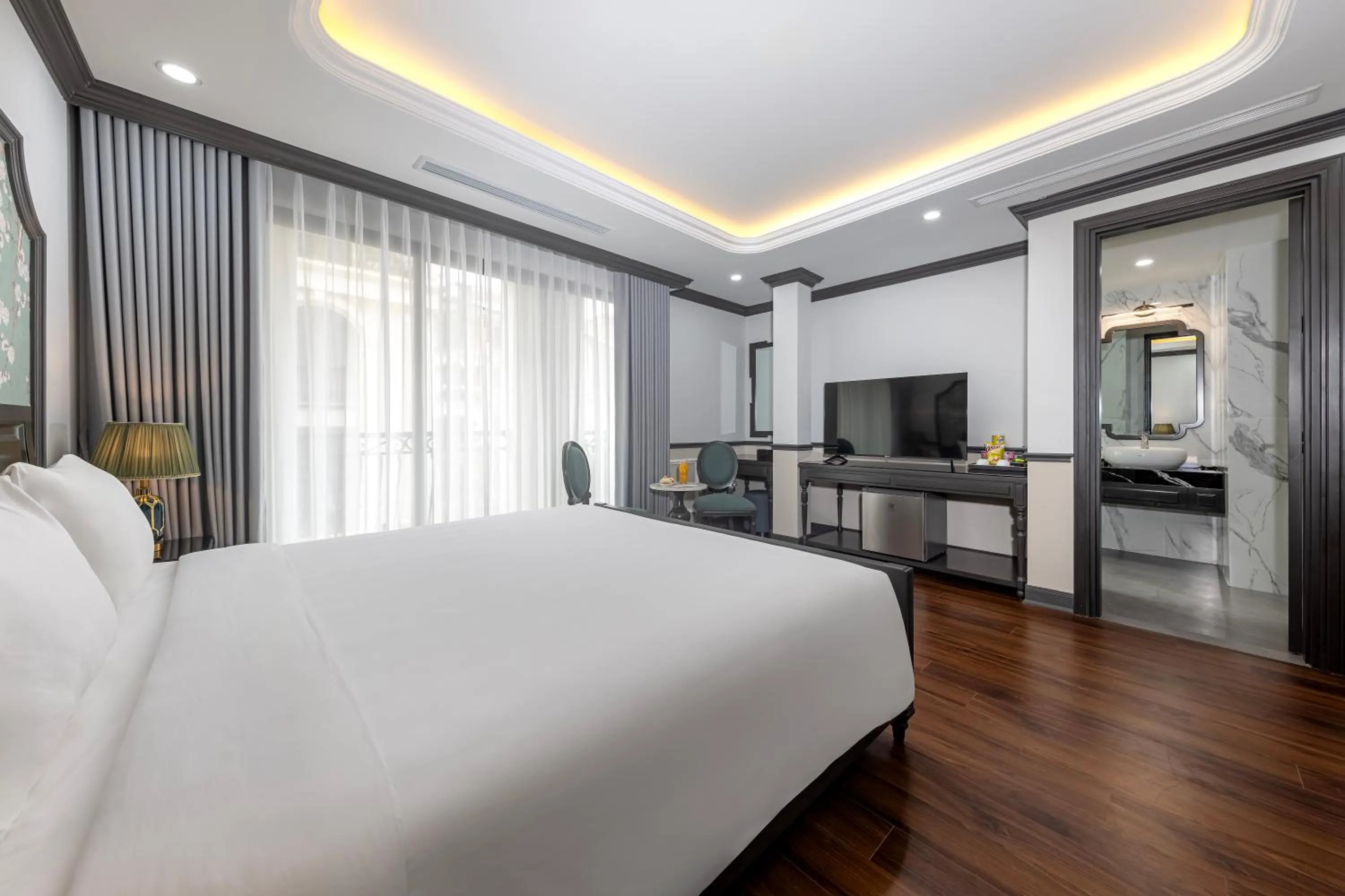 Bed in Sapa Soleil Hotel