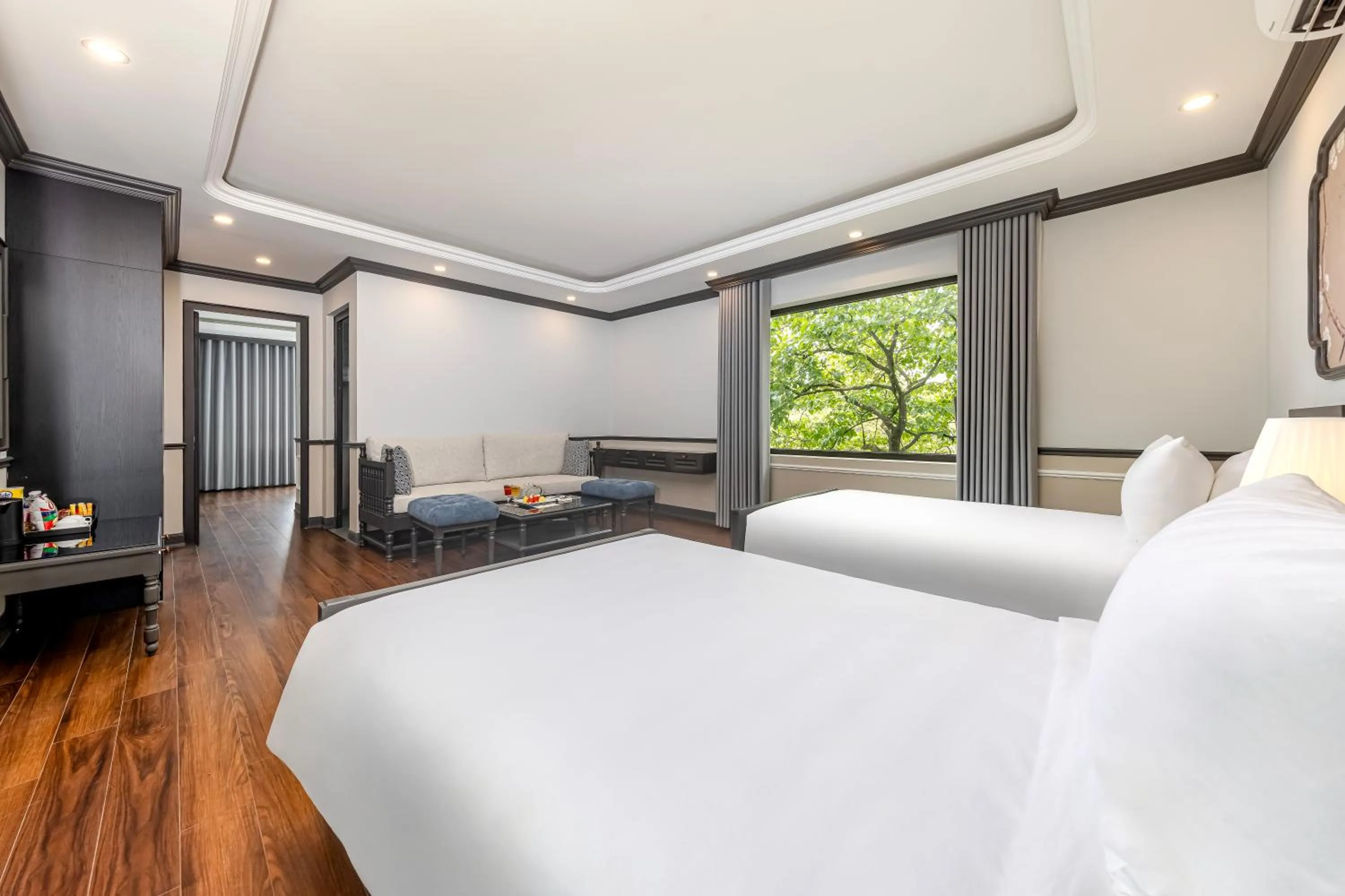 Living room, Bed in Sapa Soleil Hotel