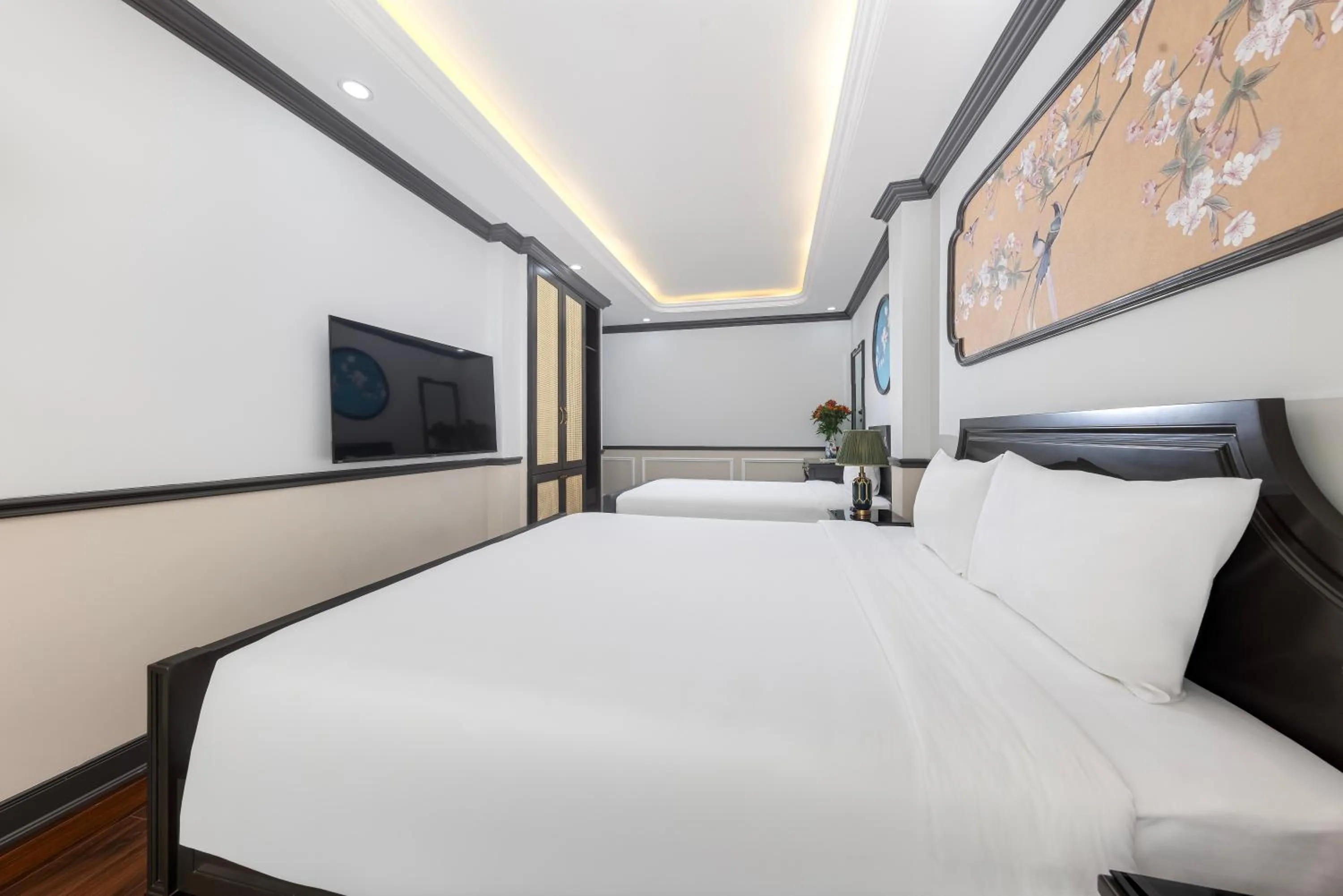 Bed in Sapa Soleil Hotel