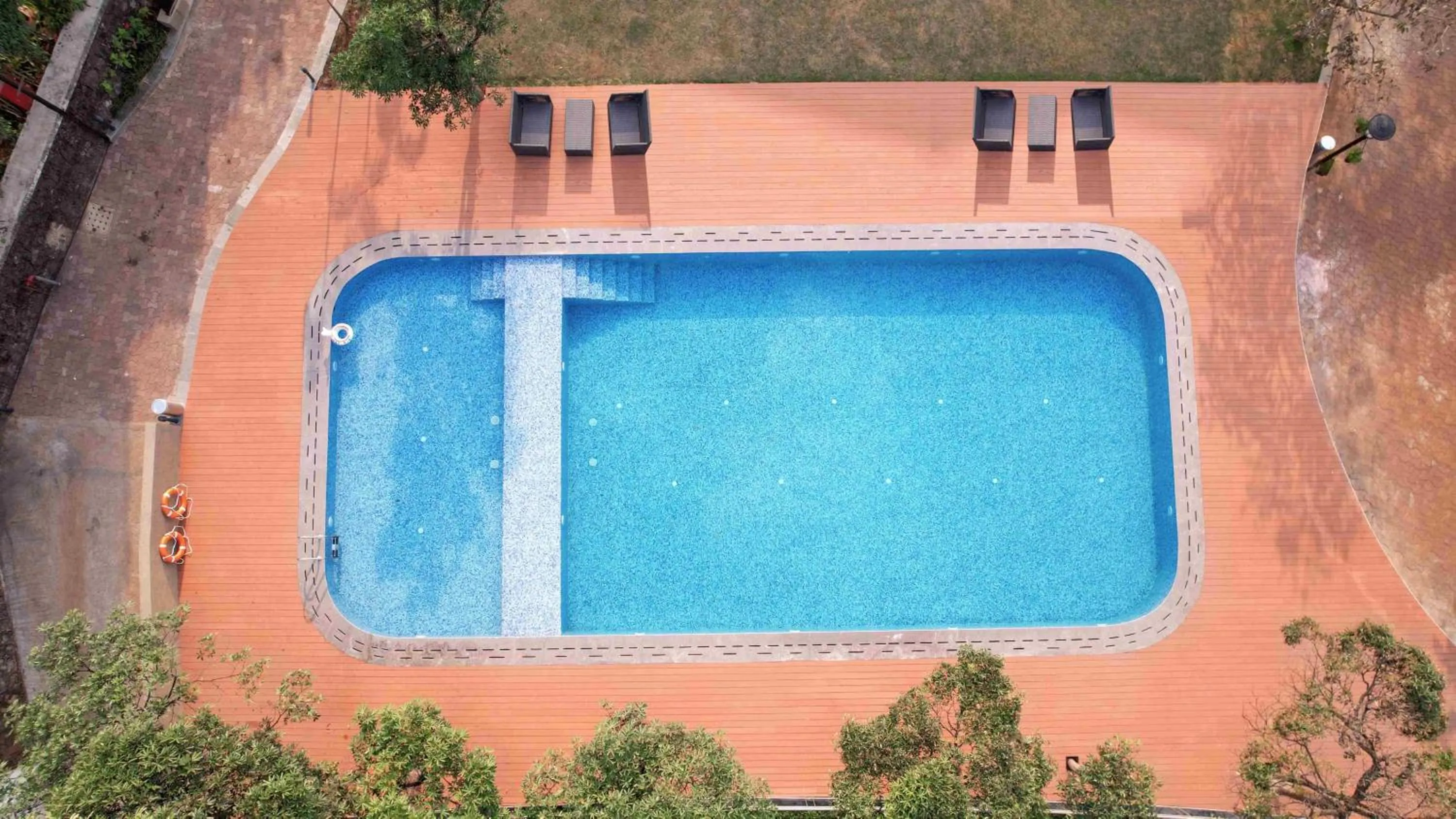Swimming pool in Ikshana Resort and Spa, Khandala