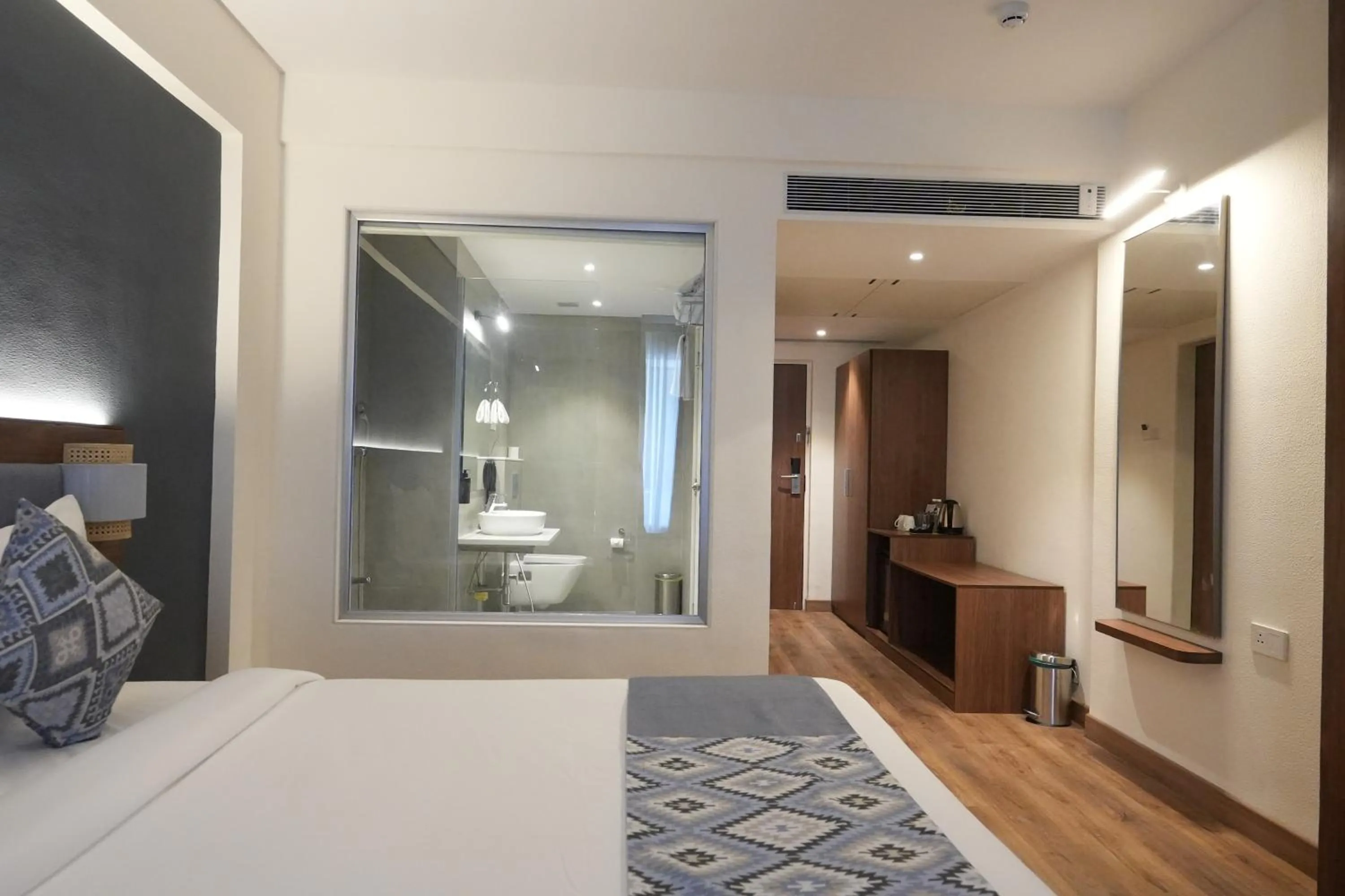 Bathroom, Bed in Ikshana Resort and Spa, Khandala