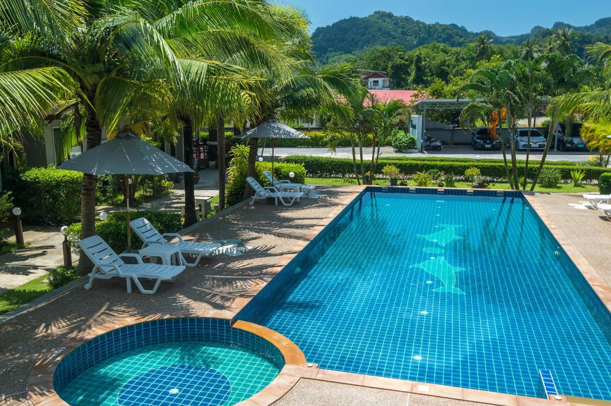 Pool view in Mook Anda Villa