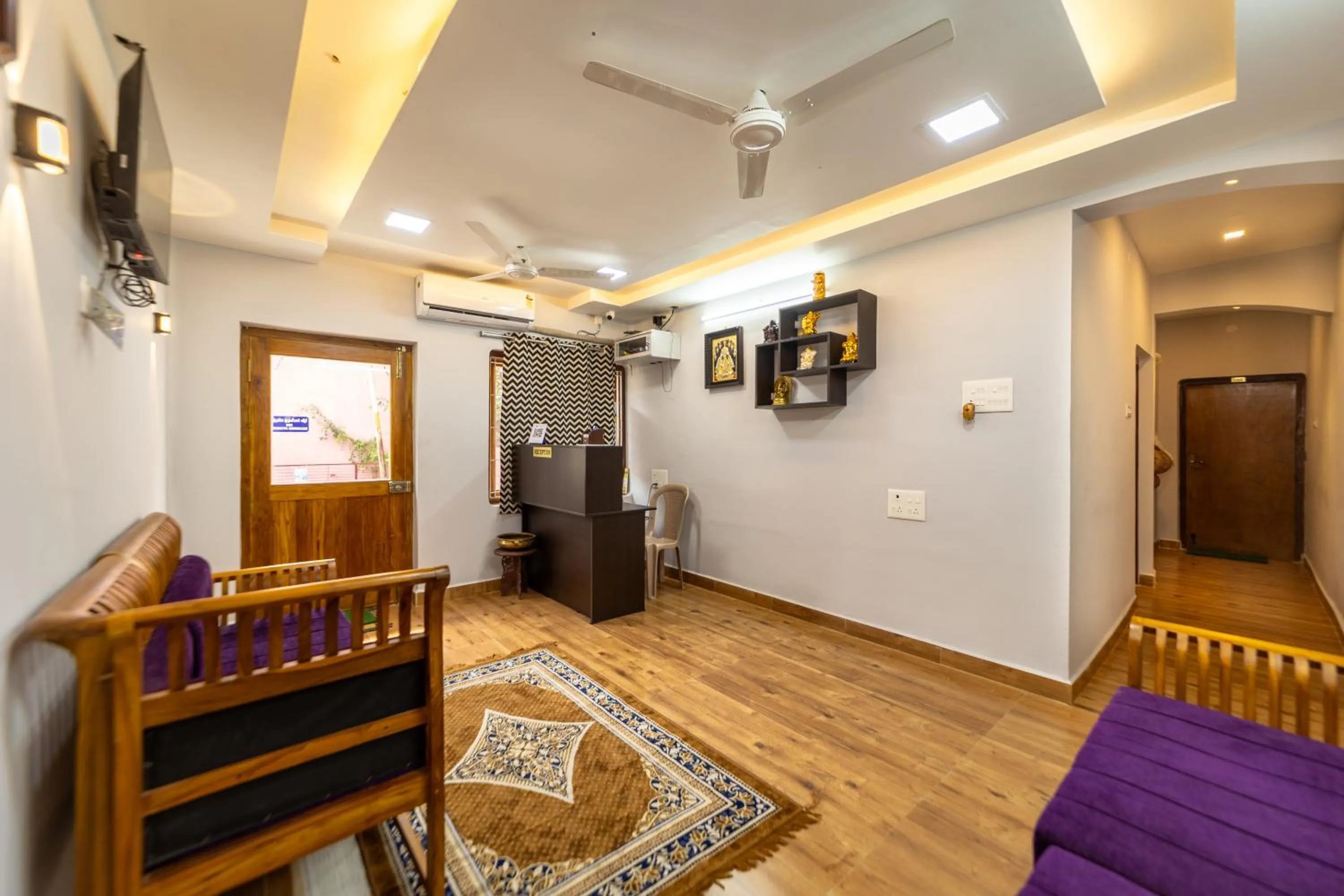 Facade/entrance in Lax Residency, White Town, Pondicherry