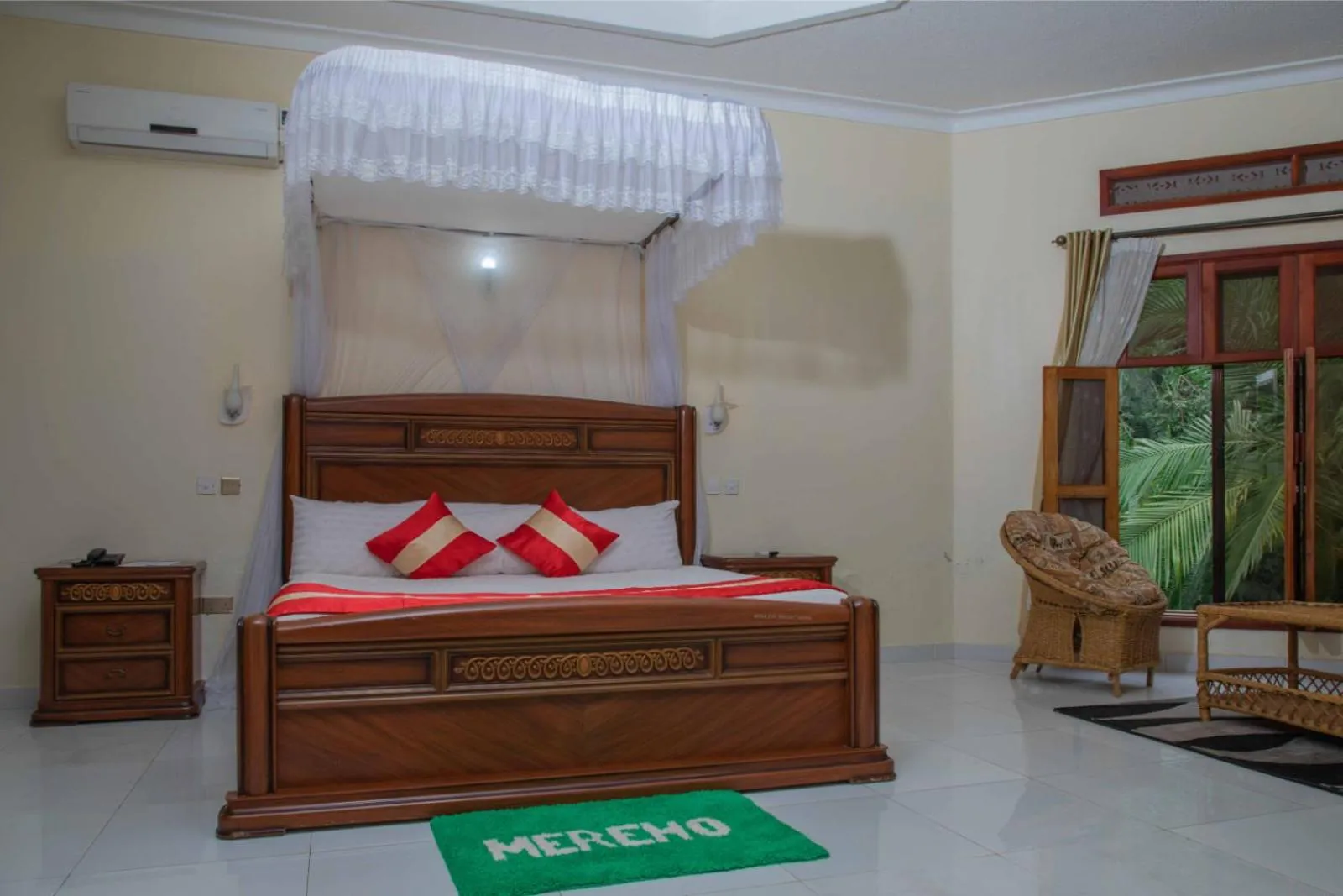 Bed in Miika Eco Resort Hotel