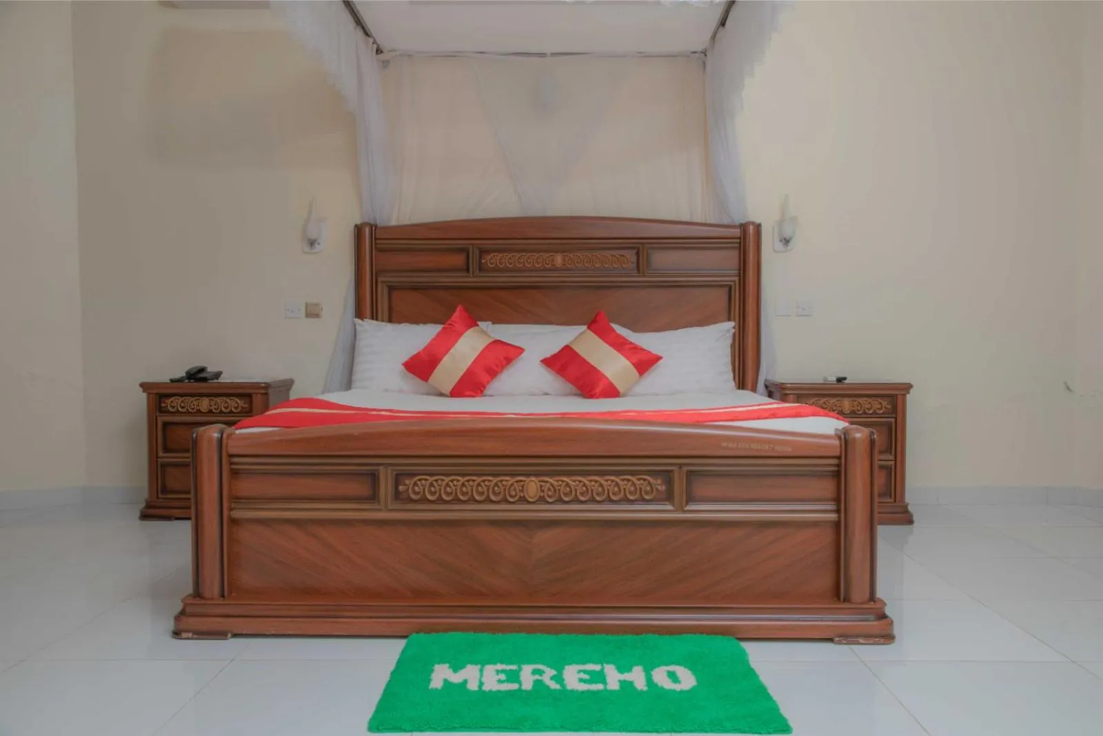 Bed in Miika Eco Resort Hotel