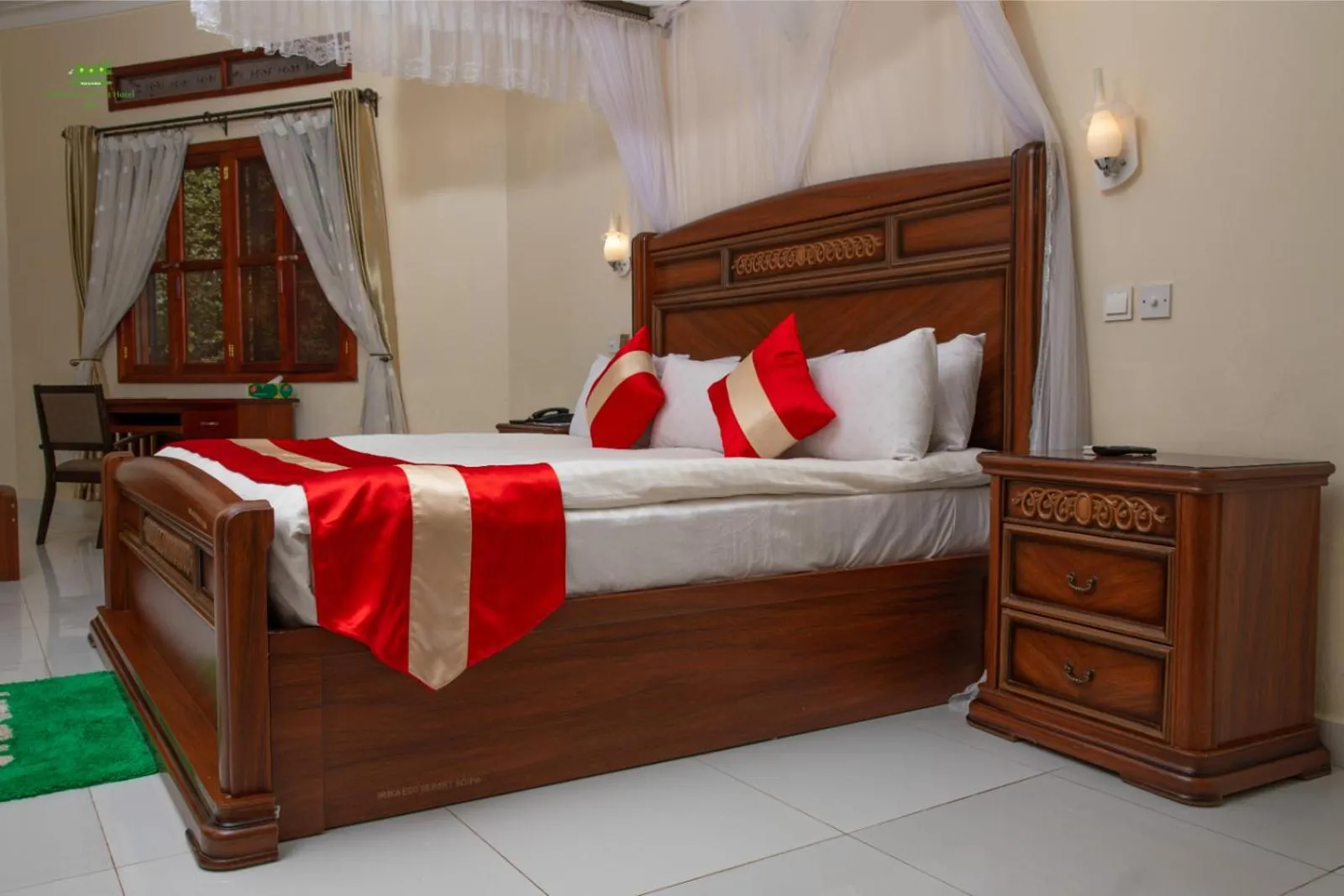 Bed in Miika Eco Resort Hotel