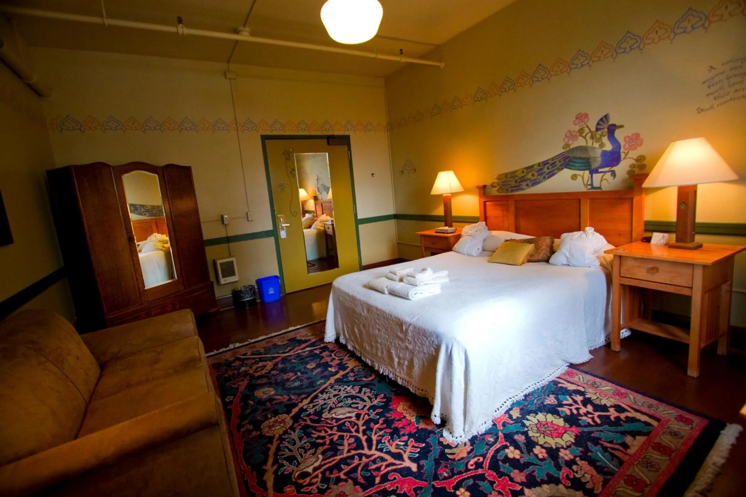 Photo of the whole room, Bed in McMenamins Edgefield