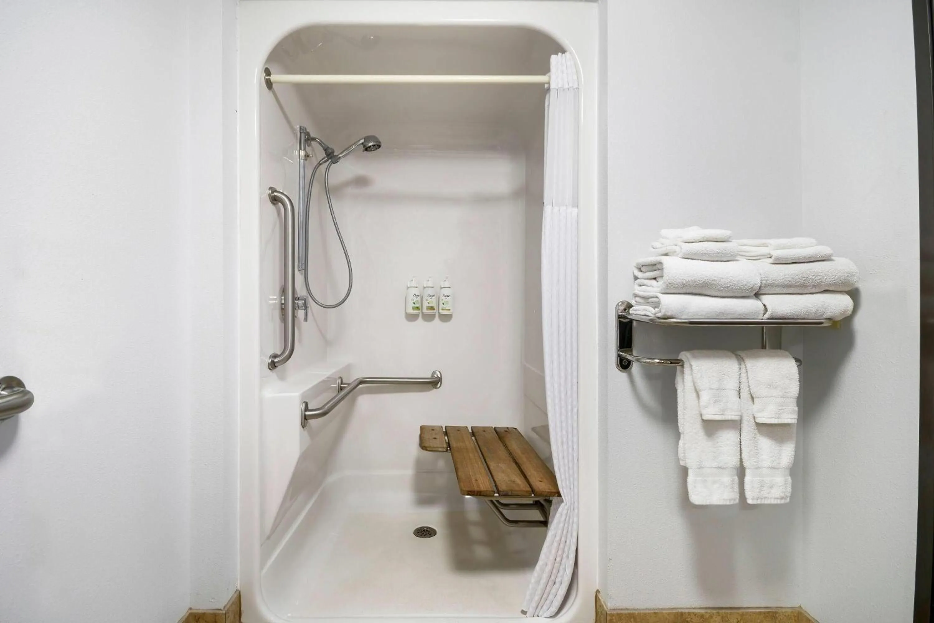 Shower in Super 8 by Wyndham Eveleth