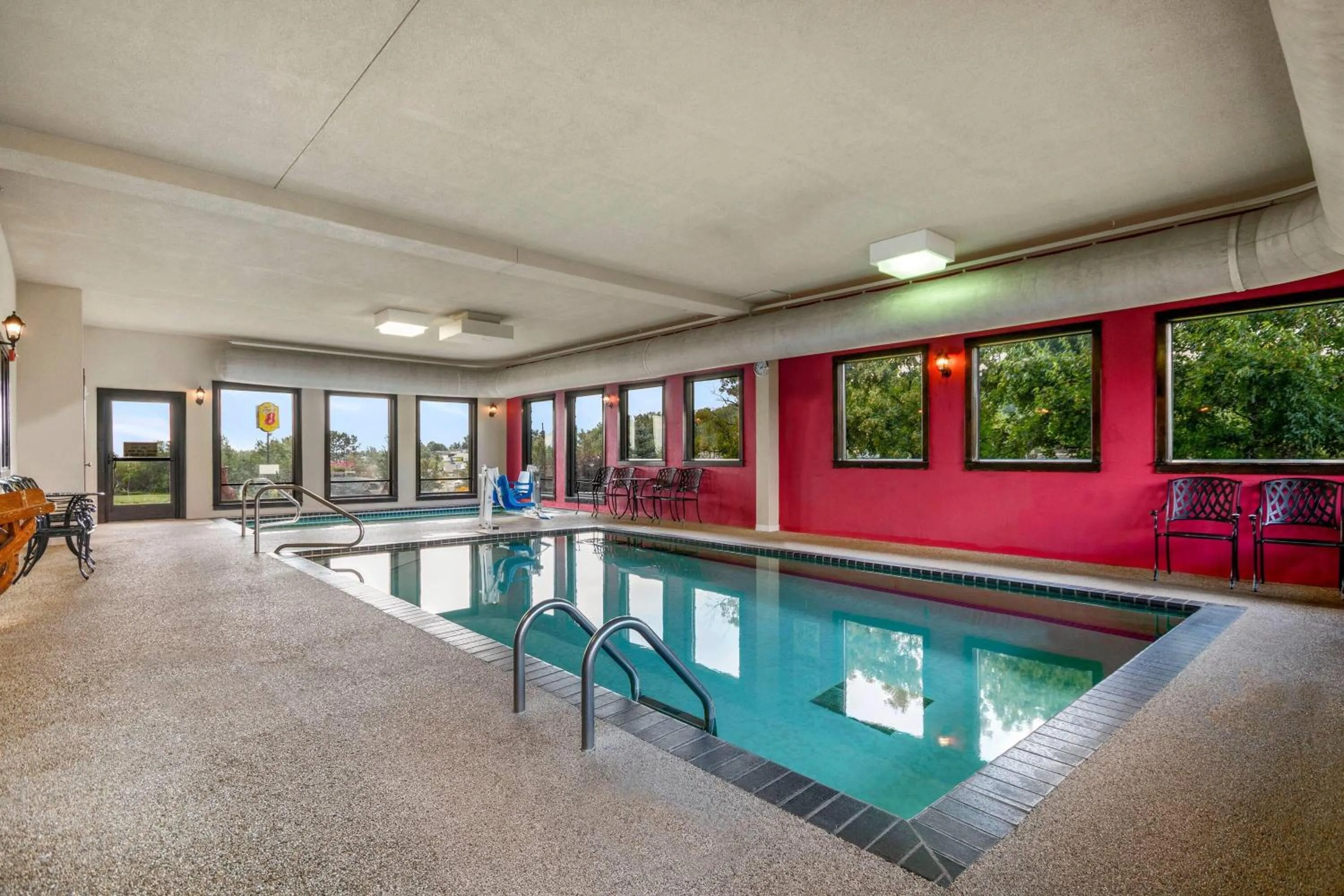 Swimming pool in Super 8 by Wyndham Eveleth