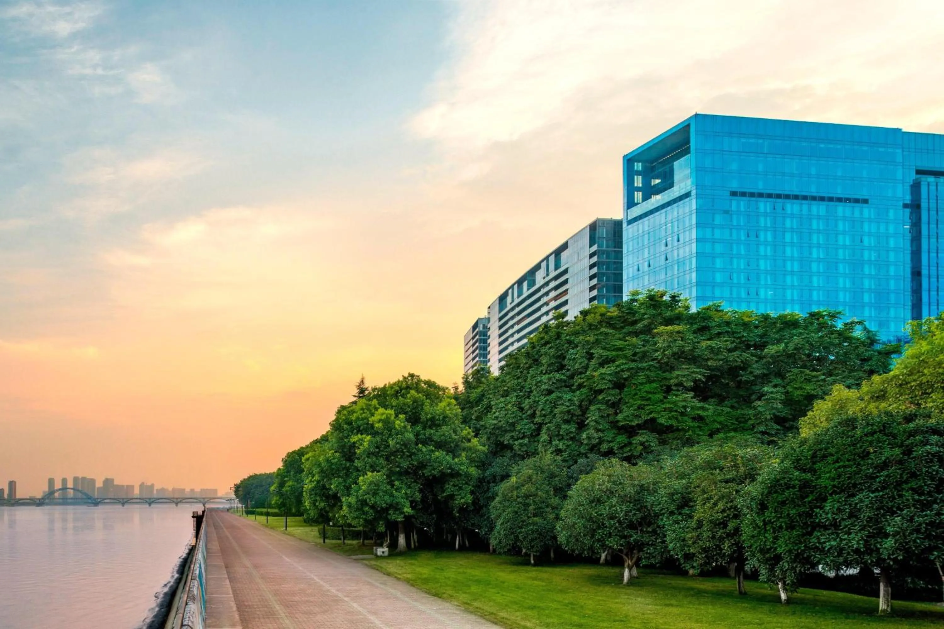 Property building in The Azure Qiantang, a Luxury Collection Hotel, Hangzhou