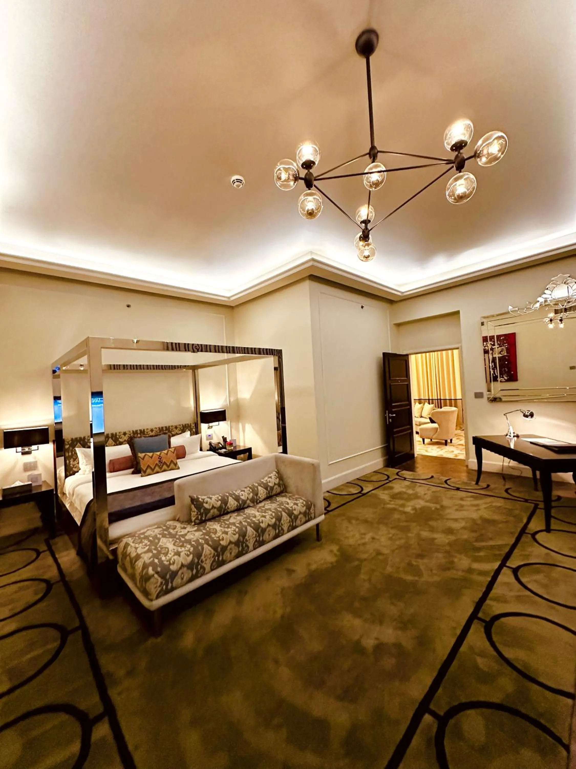 Bed in The Nishat Hotel