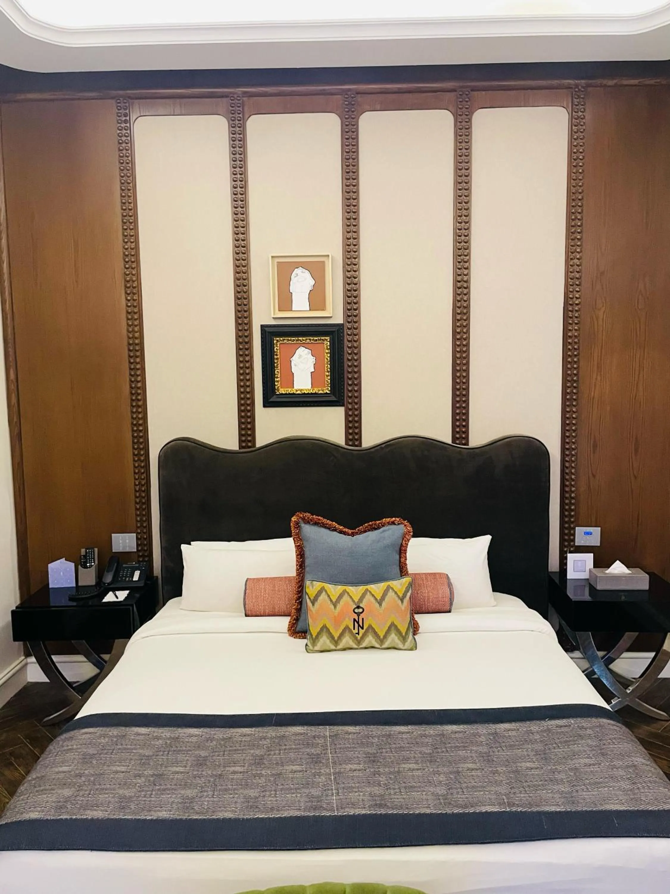 Bed in The Nishat Hotel