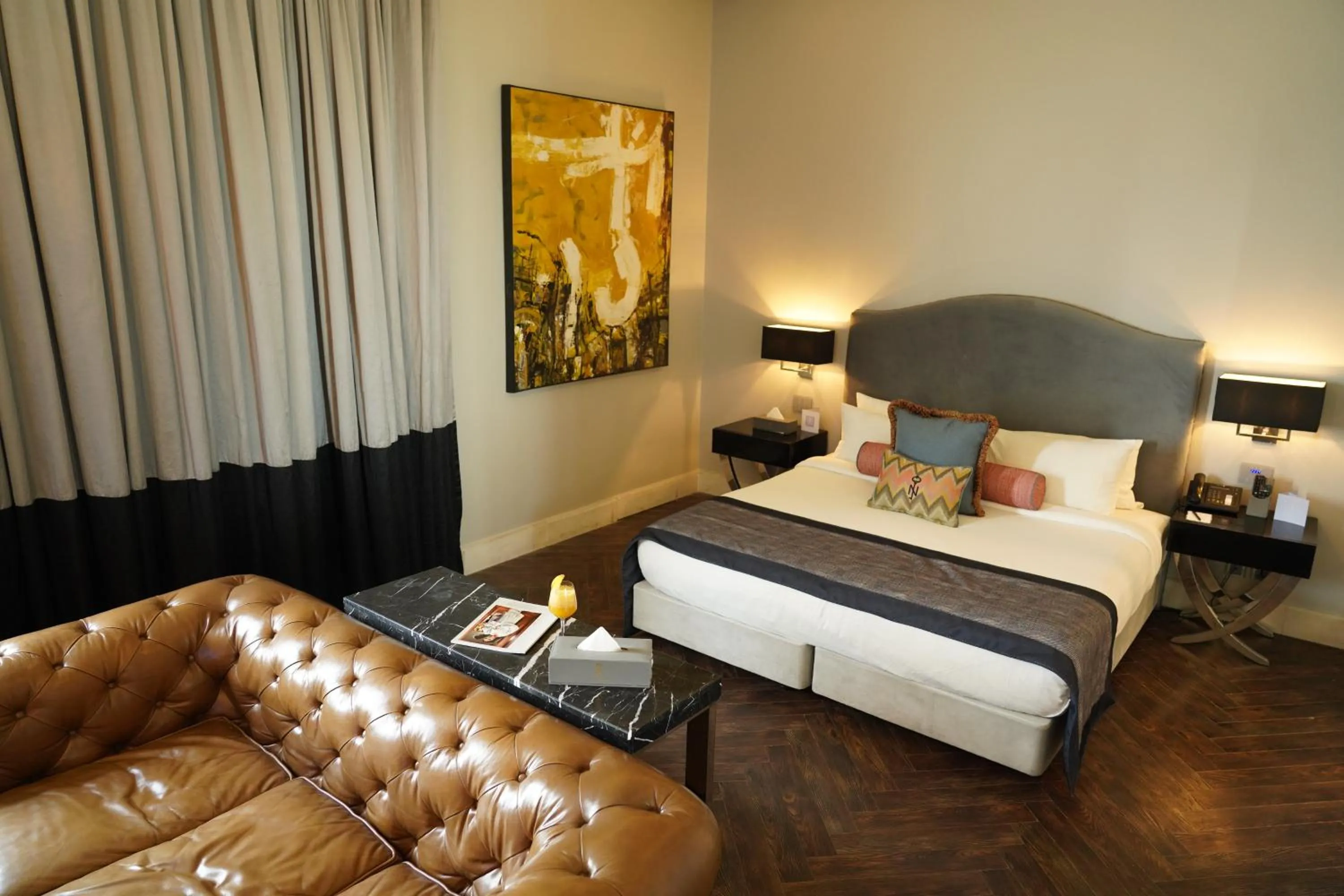 Bed in The Nishat Hotel