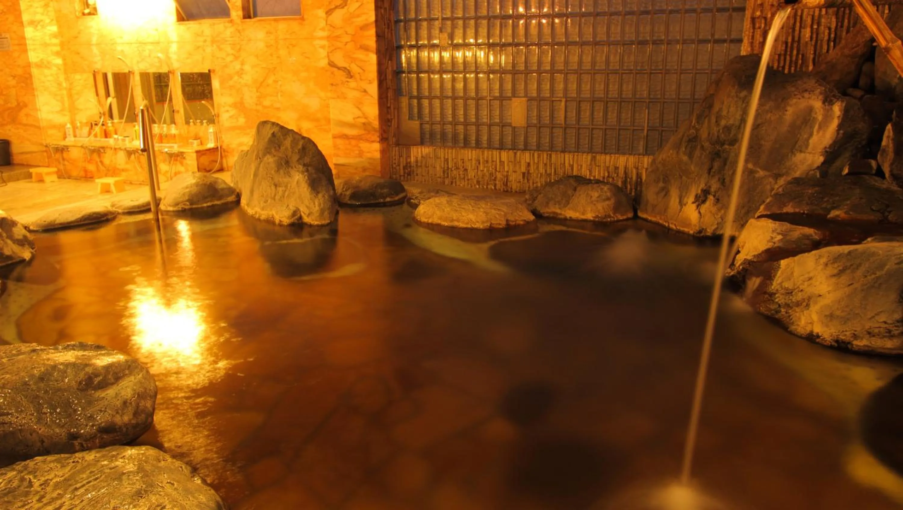 Hot Spring Bath in Isawa View Hotel