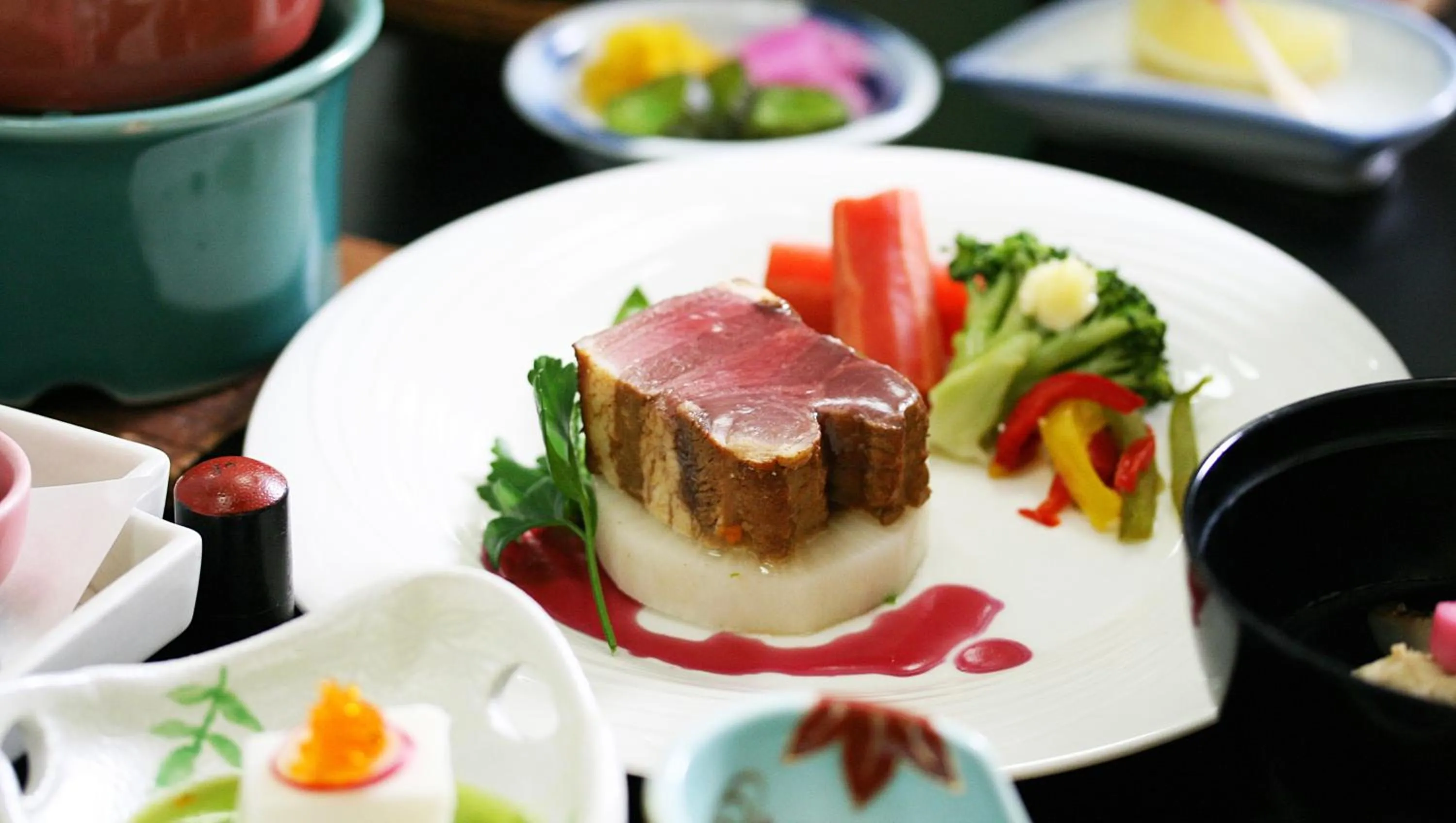 Food close-up in Isawa View Hotel