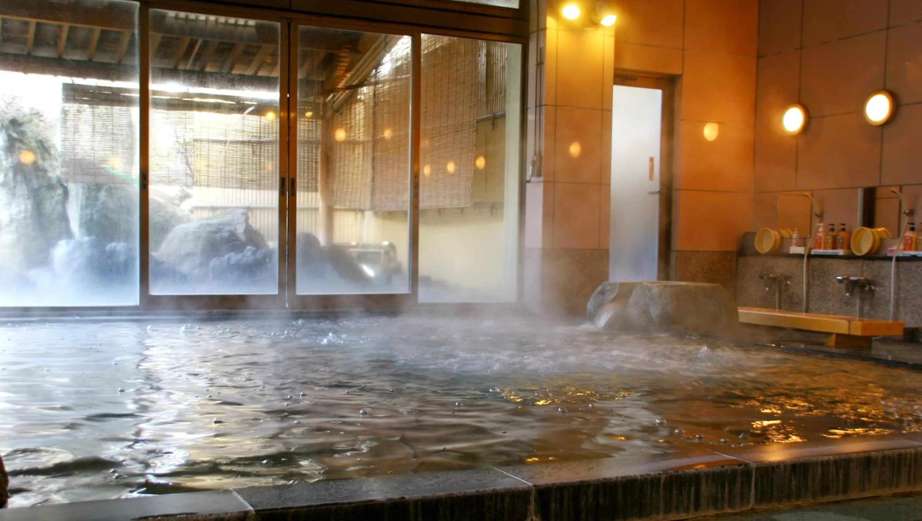 Hot Spring Bath in Isawa View Hotel