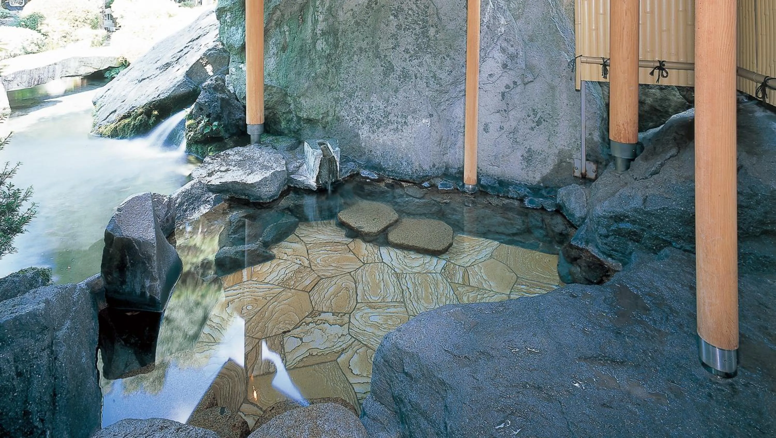 Hot Spring Bath in Isawa View Hotel