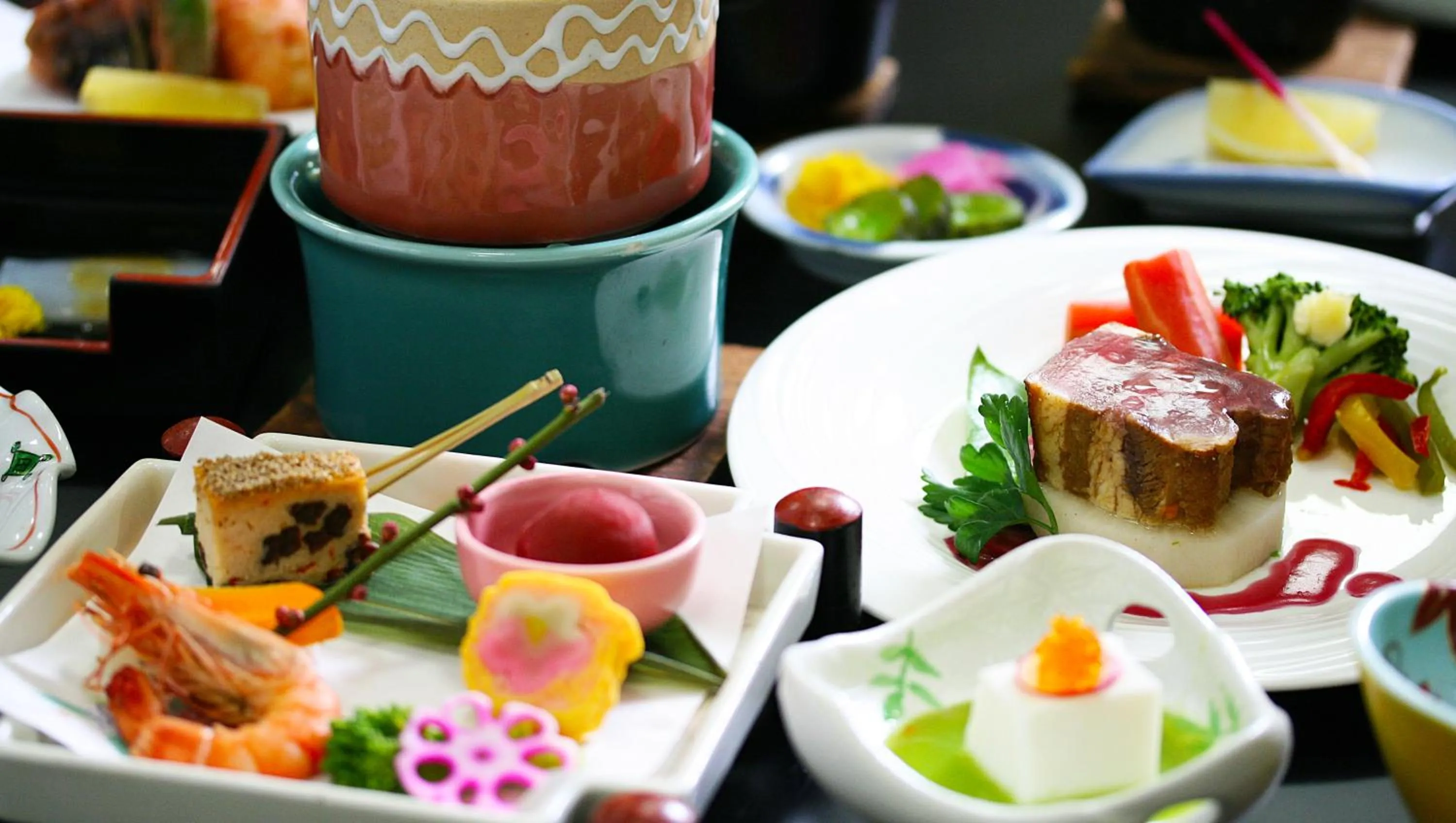 Food close-up in Isawa View Hotel