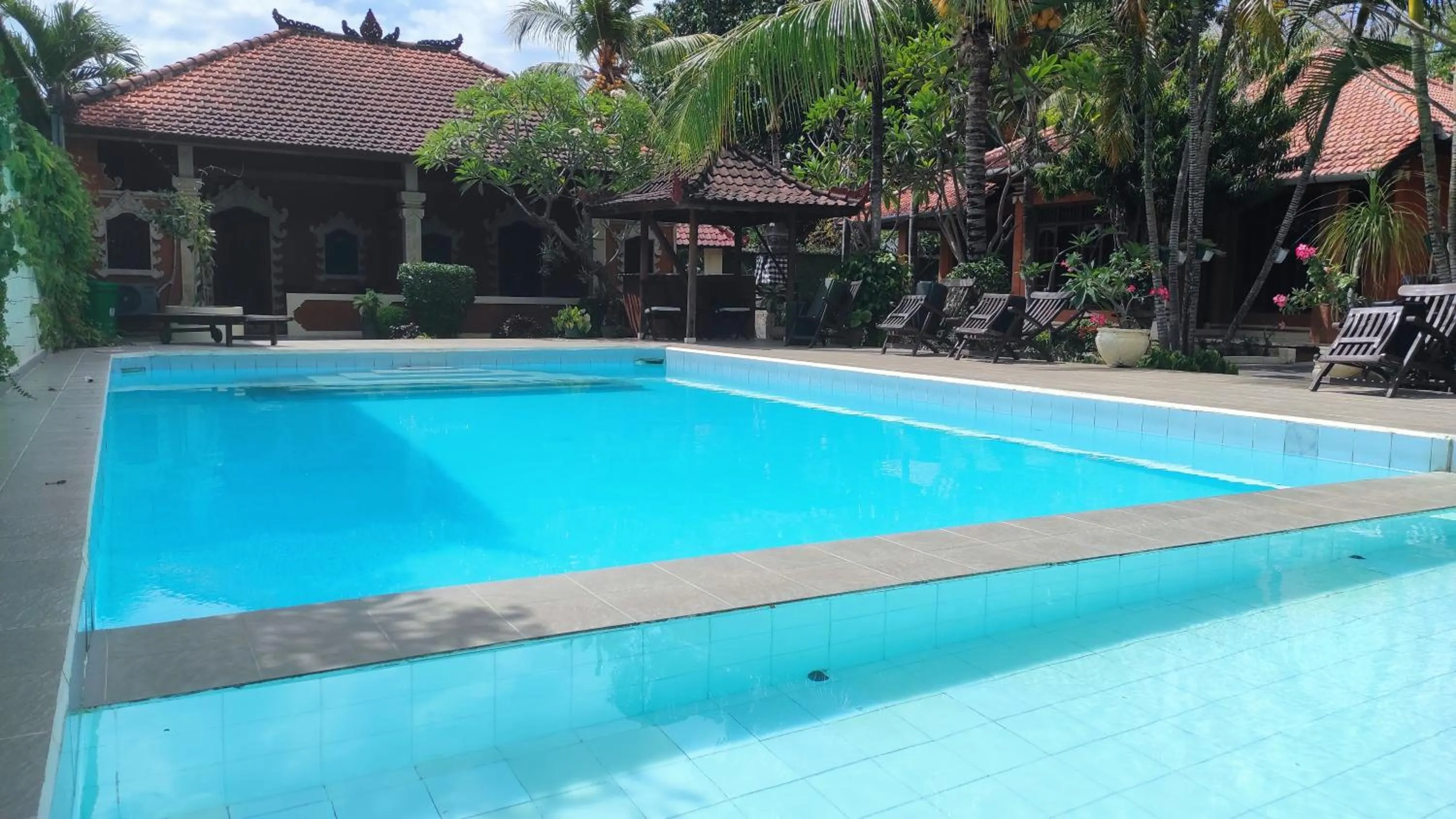 Pool view in Keyani Bungalows Lovina