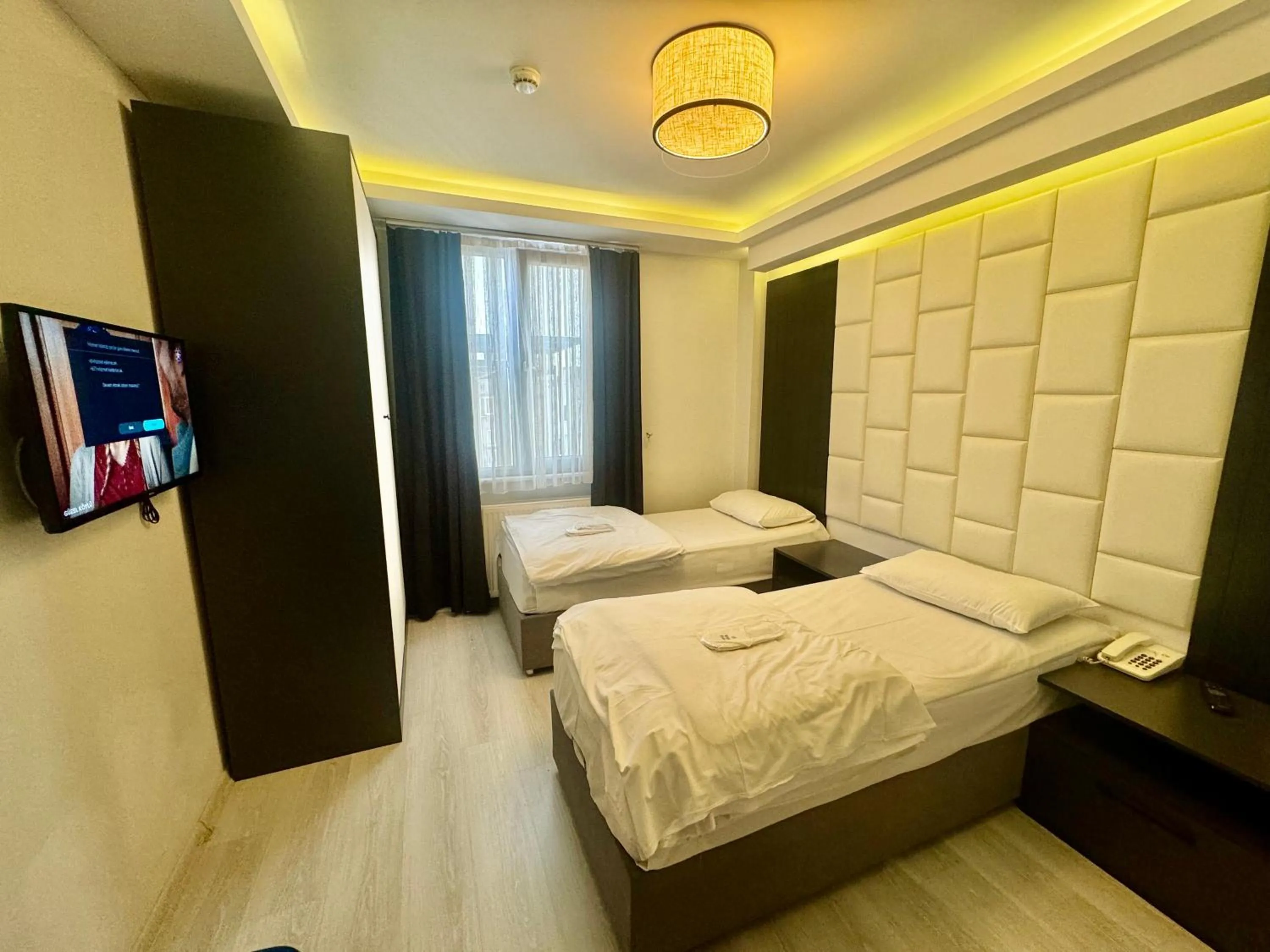 Bed in Aram Edessa Hotel