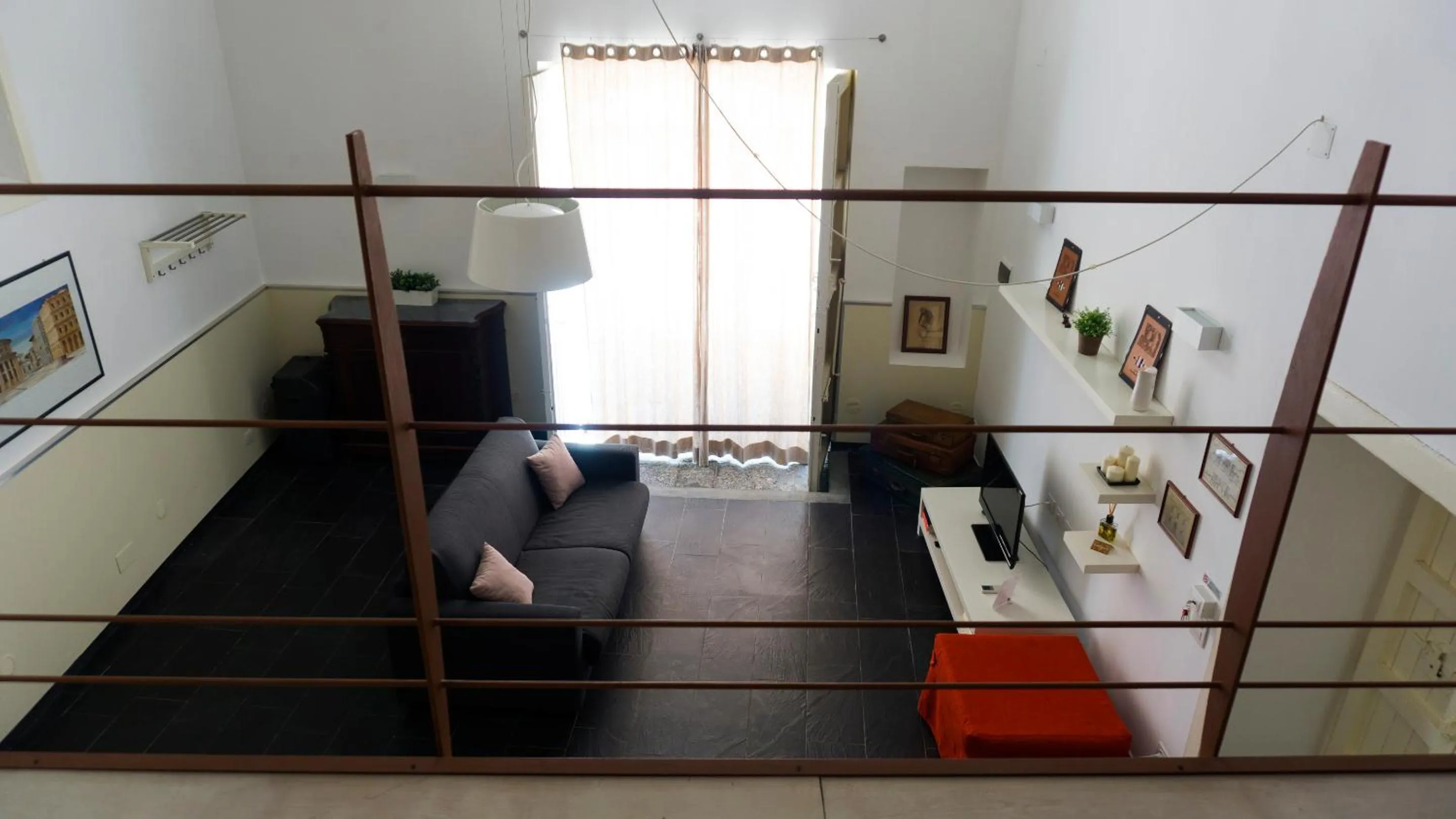 Living room in 1743 Loft